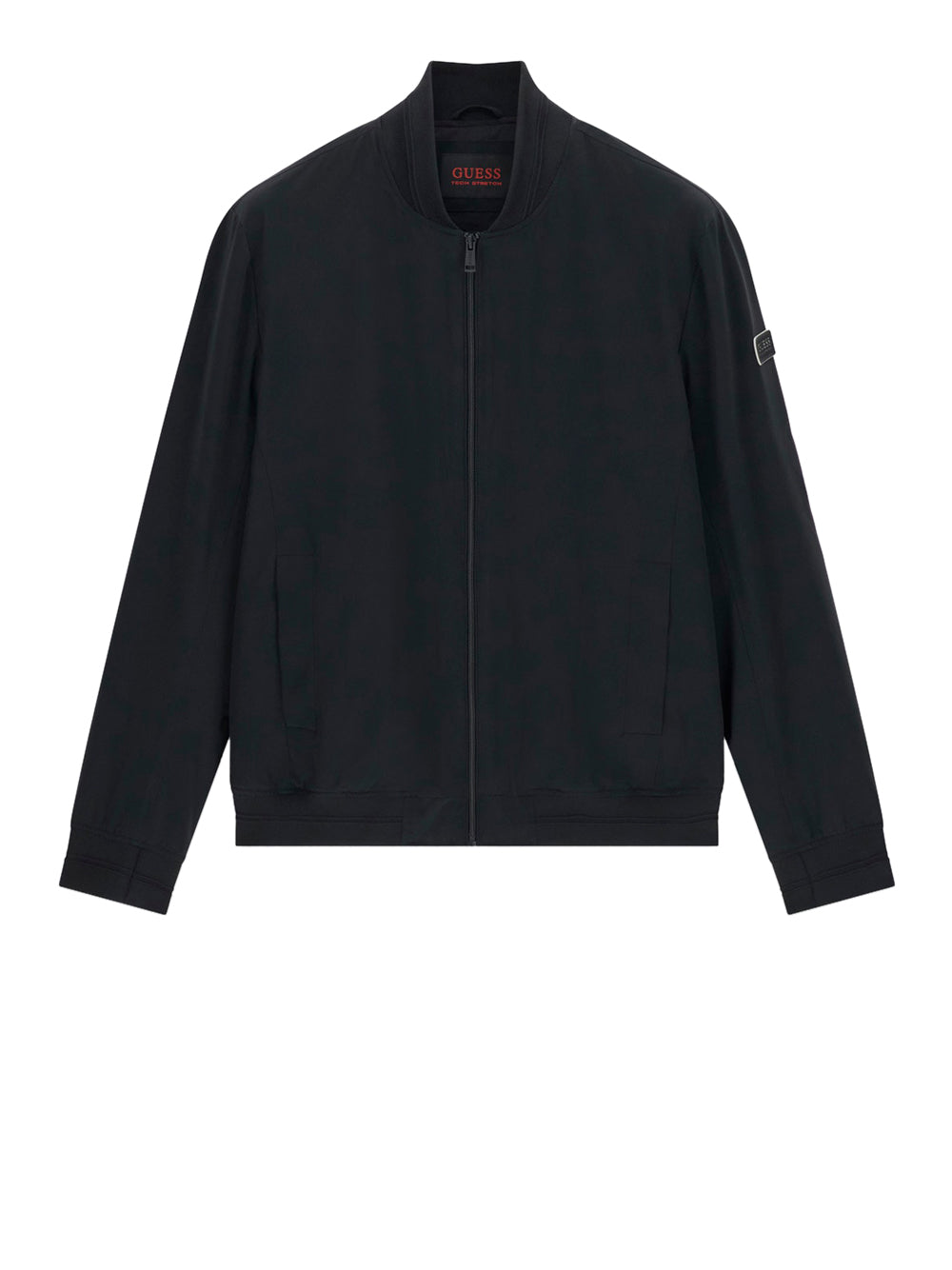 Bomber Guess Stretch Packable da Uomo - Nero