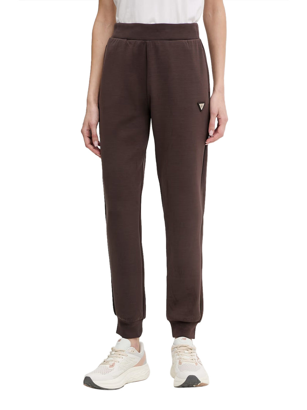 Pantalone Tuta Guess Olympe da Donna - Marrone
