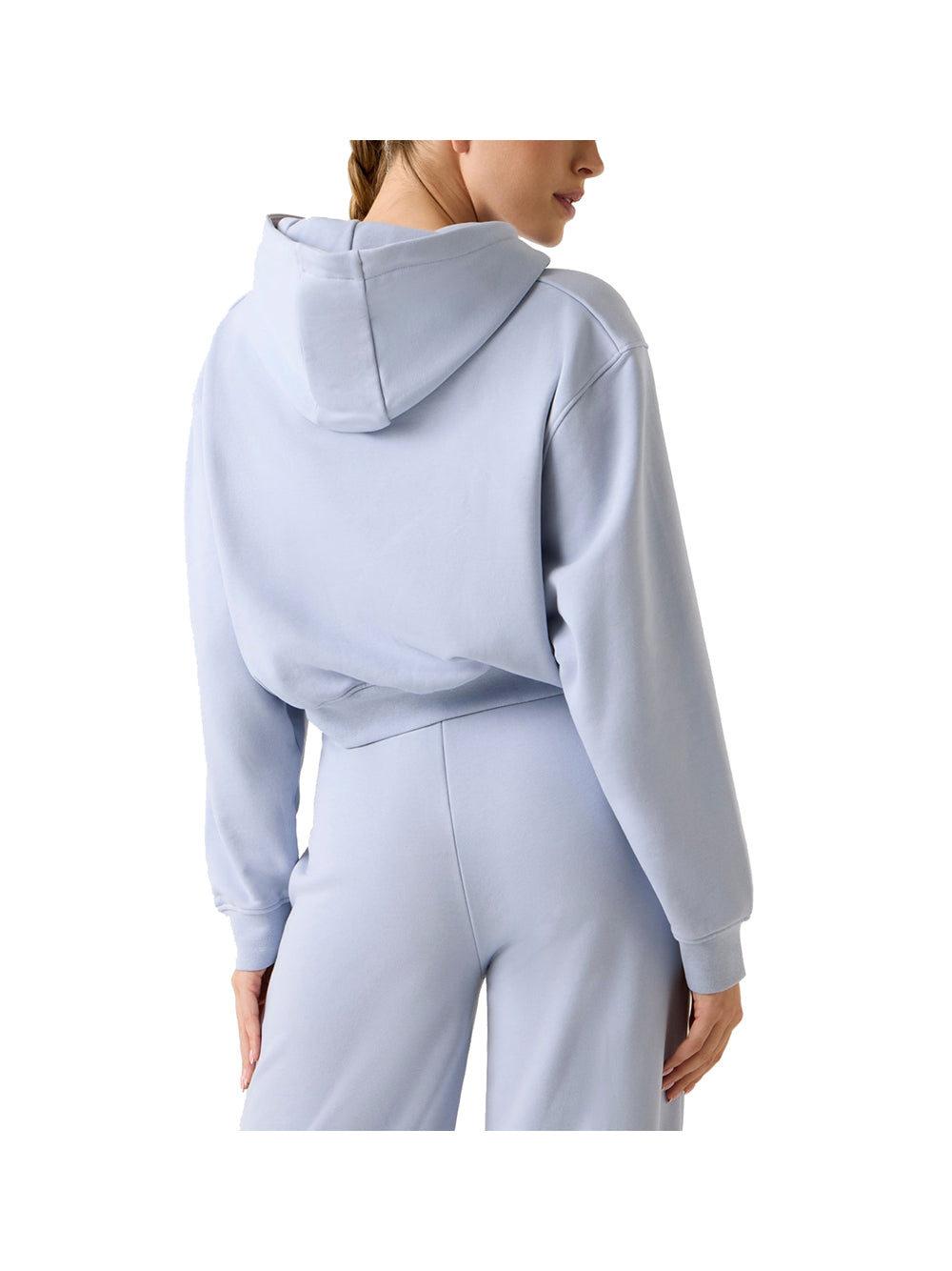 Guess Felpa cappuccio Donna Mod. V6RQ03 KD761 G7HP Celeste Blu