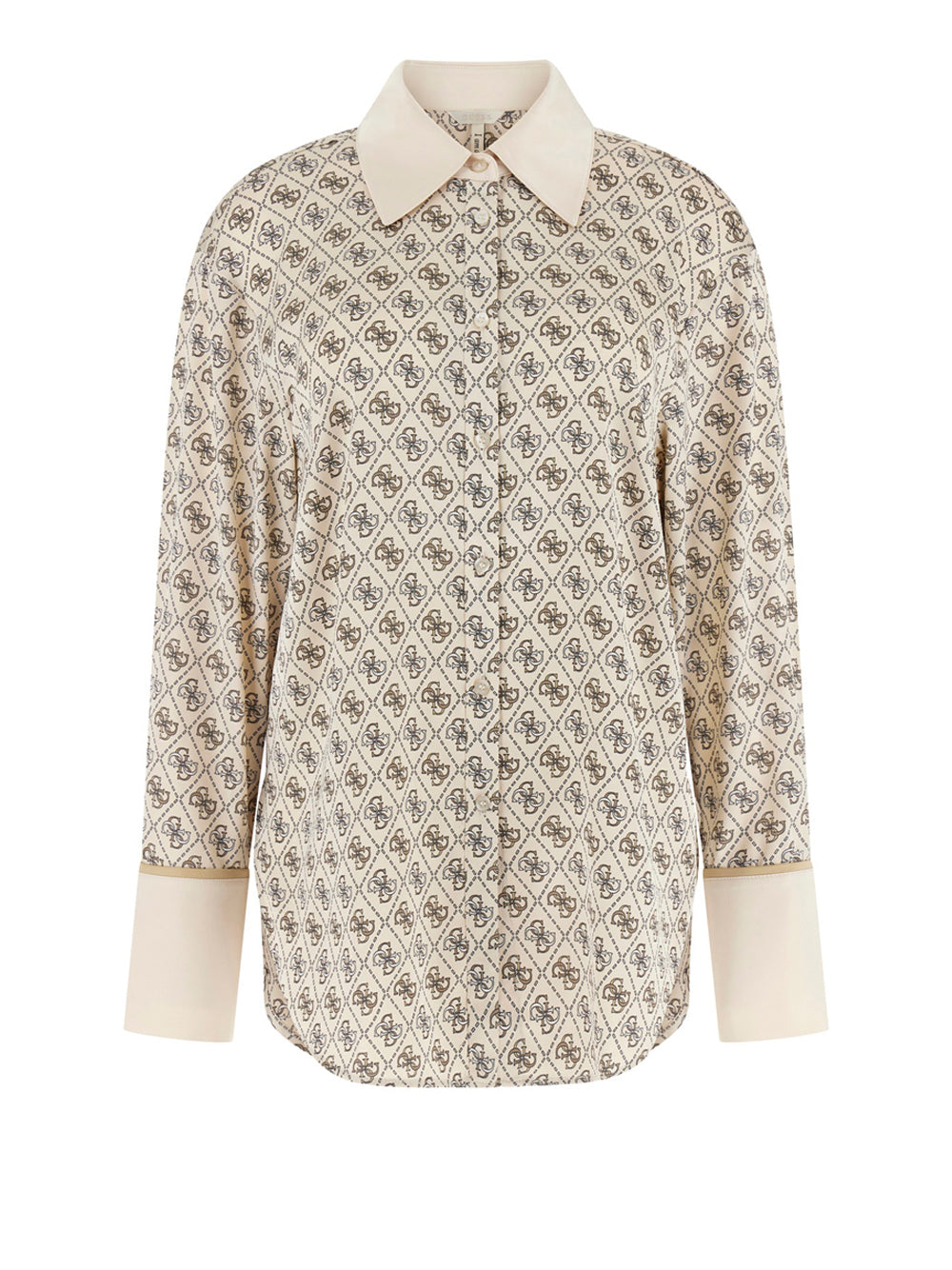 Camicia Casual Alexandra Guess da Donna - Beige