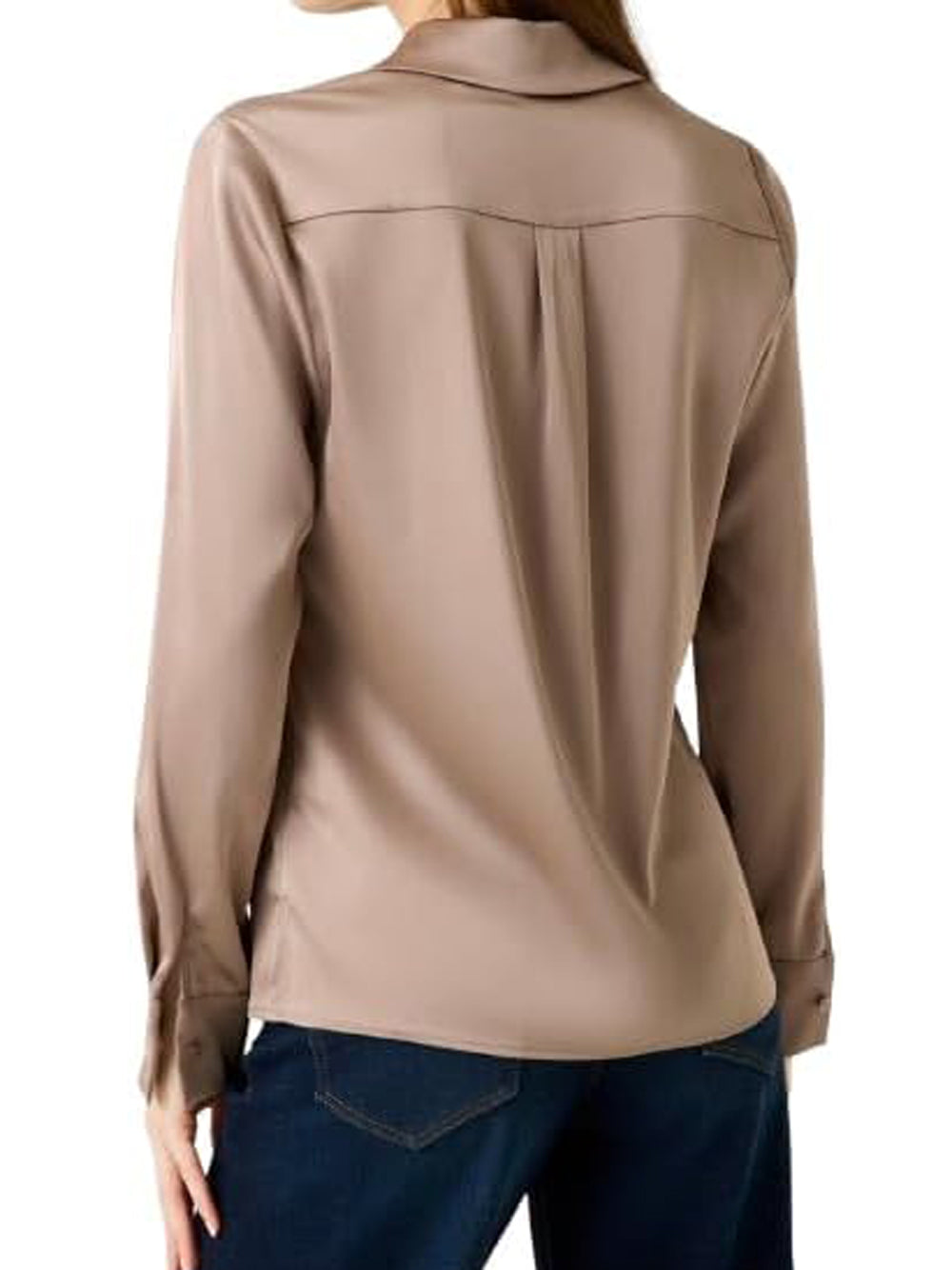 Guess Camicia Manica Lunga Donna Mod. W5RH40 WFQC2 A10L Tortora Beige