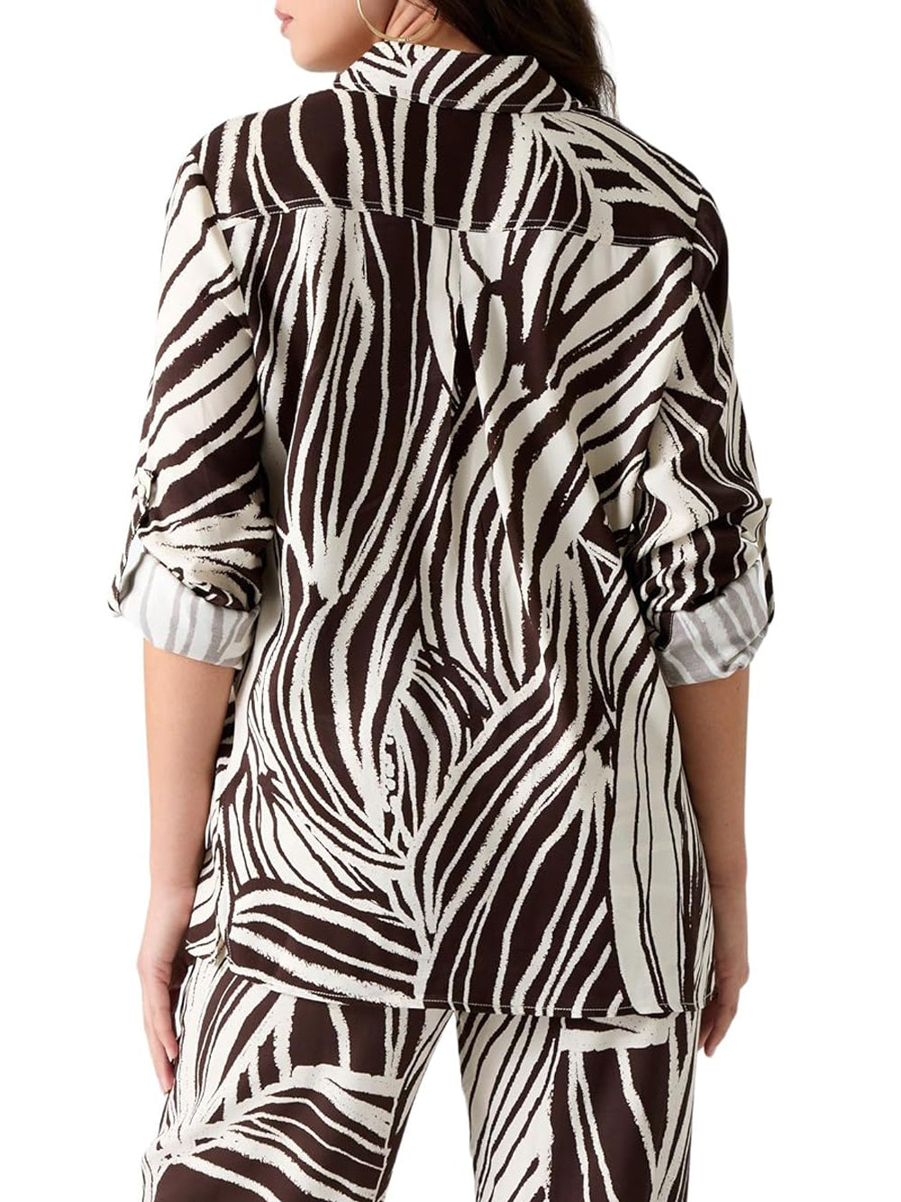 Guess Camicia Manica Lunga Donna Mod. W6GH52 W1975 PMIC Fantasia Multicolore