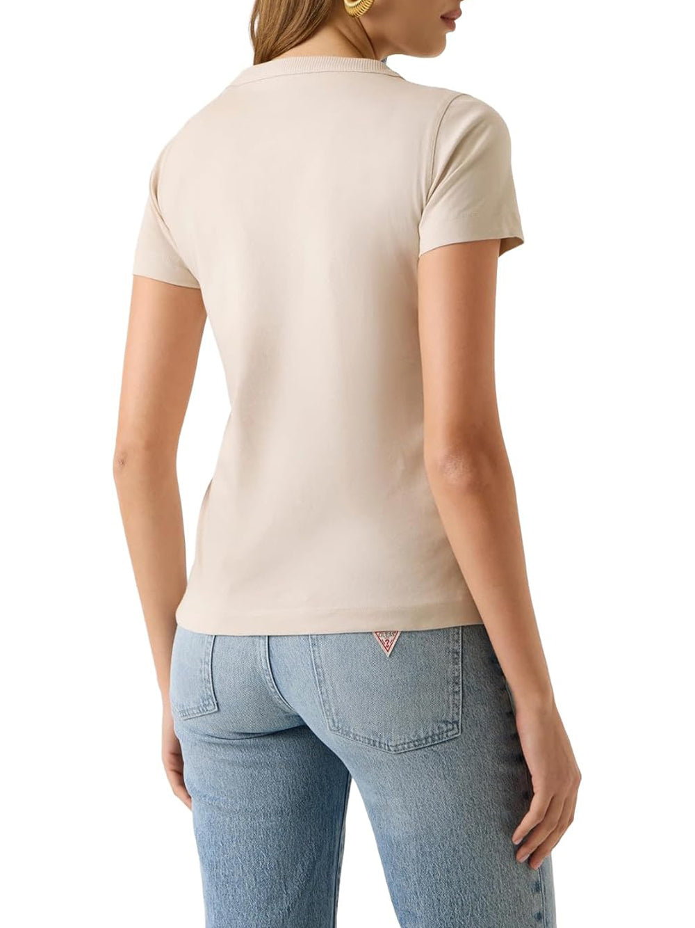 Guess T-shirt Donna Mod. W6GI08 K3023 A11C Beige