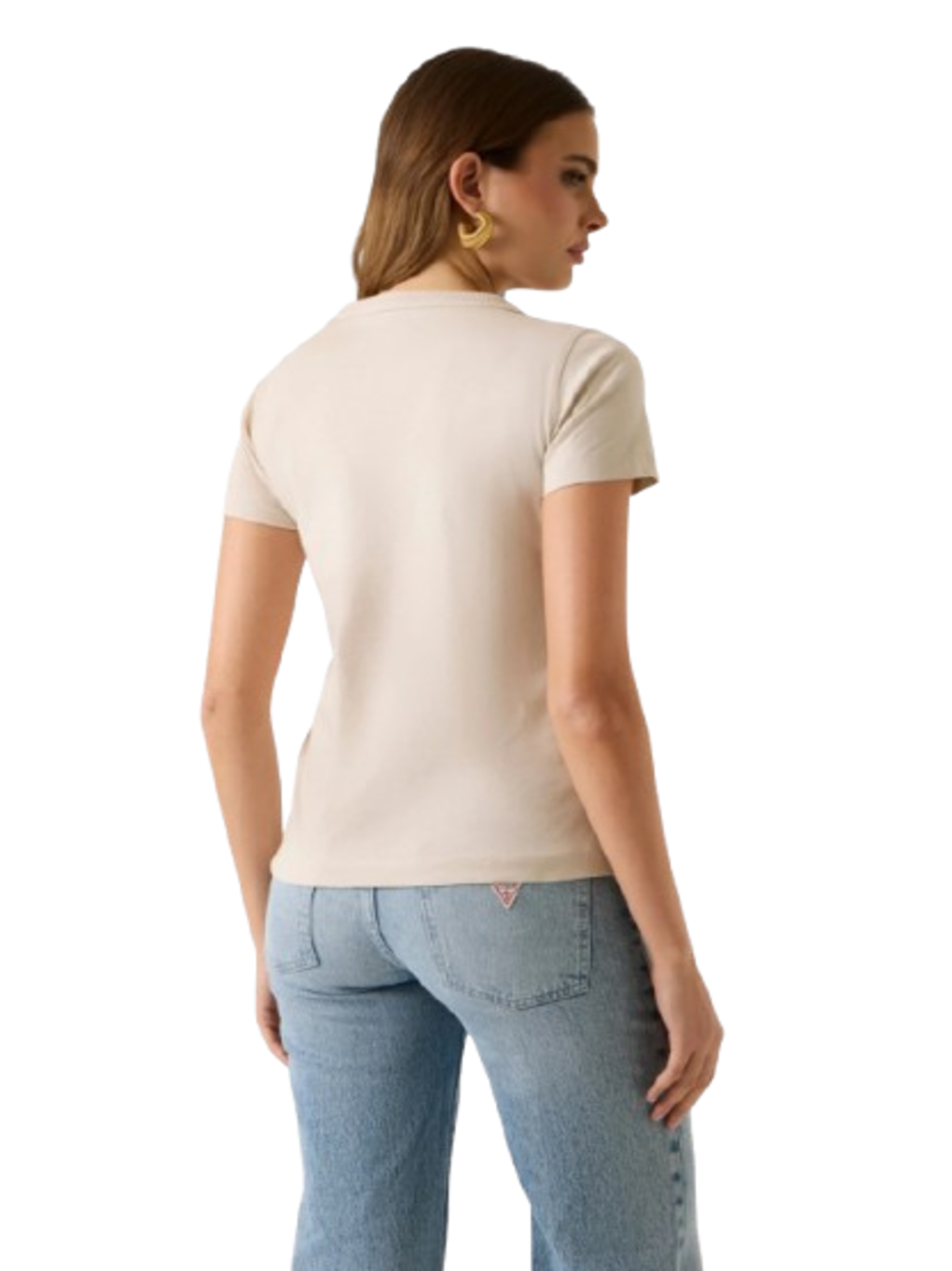 Guess T-shirt Donna Mod. W6GI08 K3023 A11C Beige