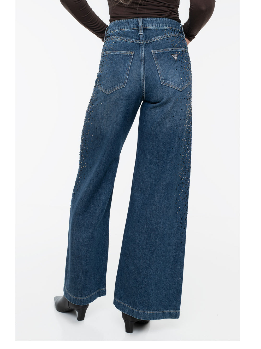 Jeans Wide Guess Bellagio da Donna - Denim