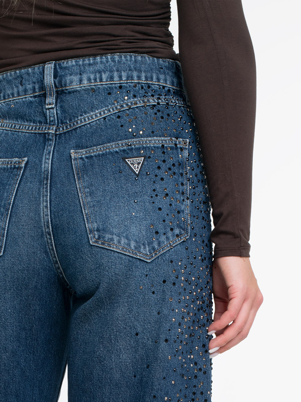 Jeans Wide Guess Bellagio da Donna - Denim