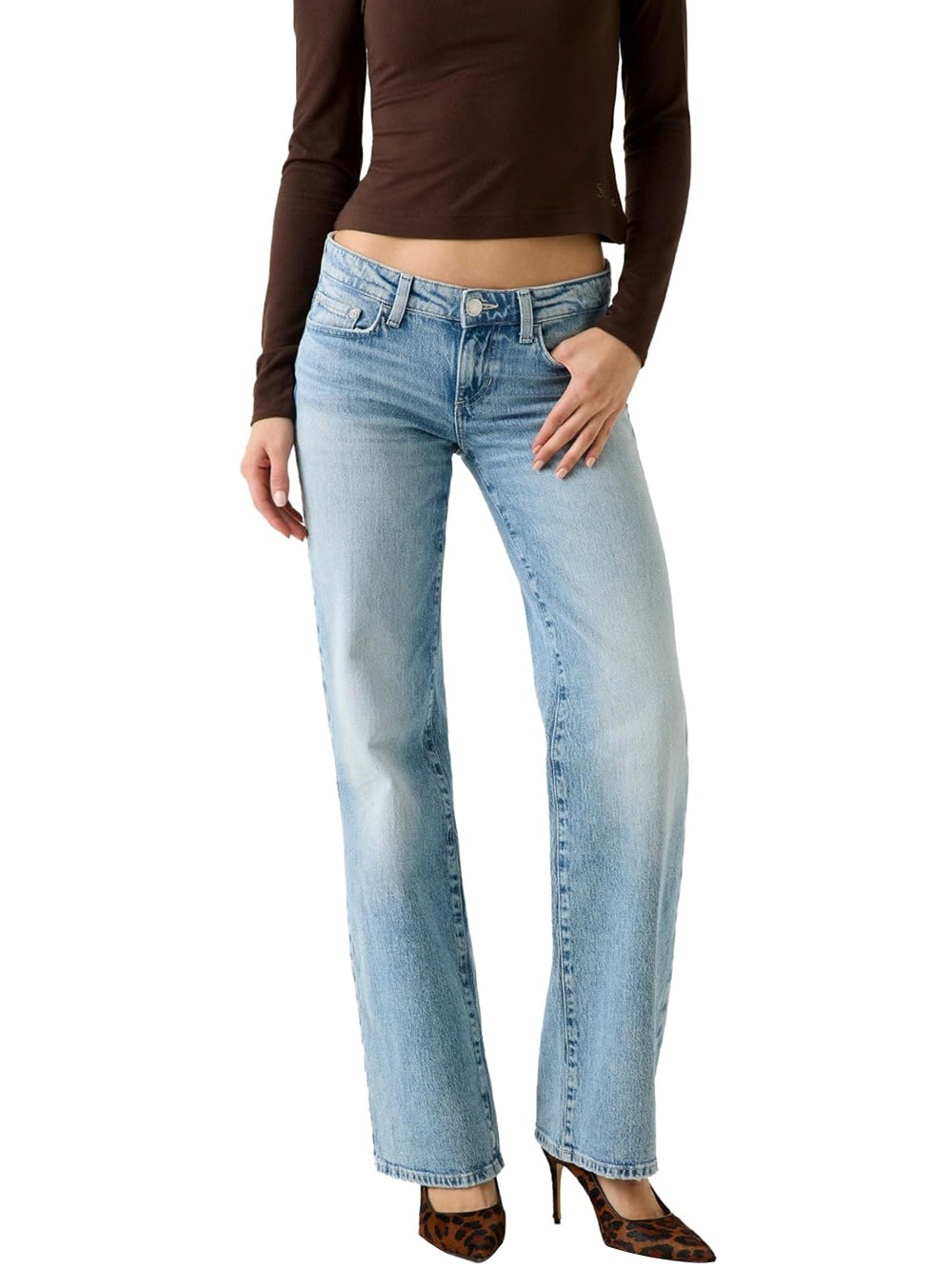 Guess Jeans Donna Mod. W6RA1D D6833 RSP3 Denim Blu