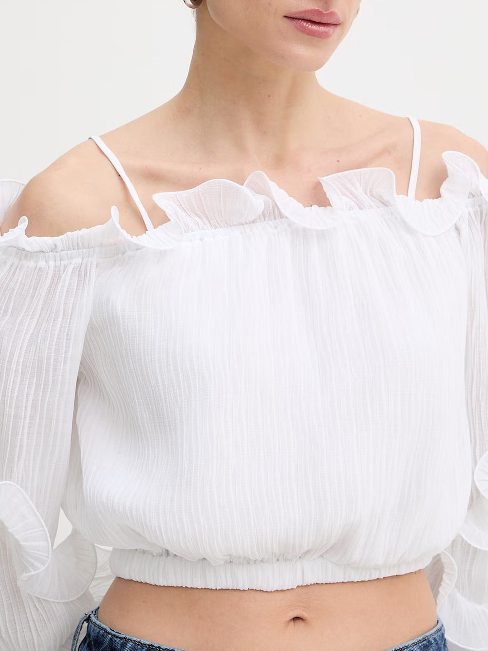 Blusa Guess Gabriella da Donna - Bianco