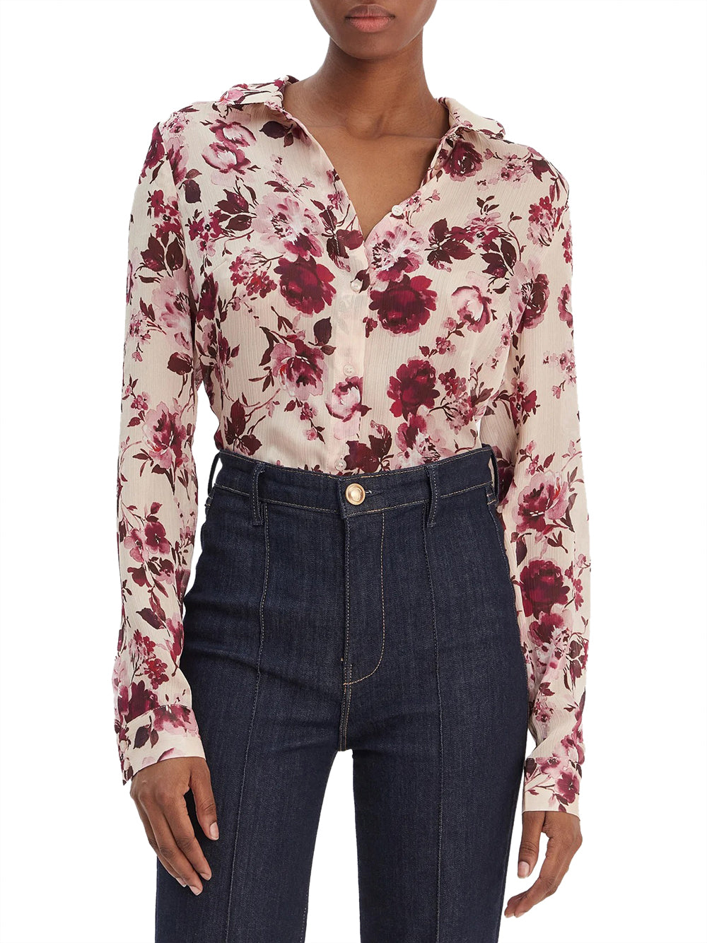Camicia Fantasia Guess Clouis da Donna - Floreale Multicolore