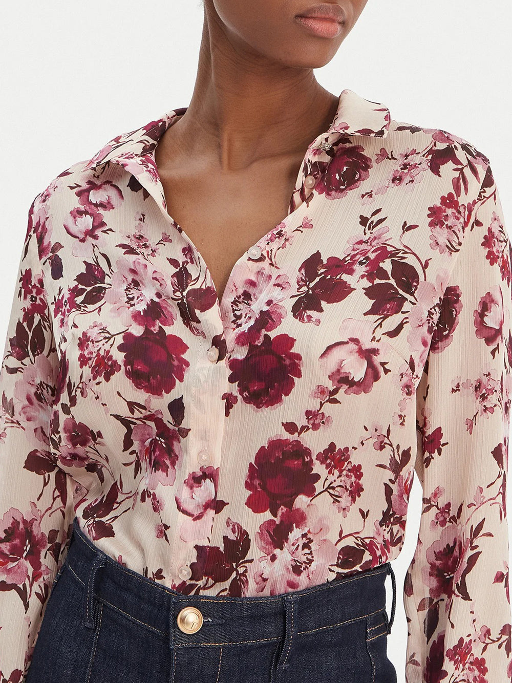 Camicia Fantasia Guess Clouis da Donna - Floreale Multicolore