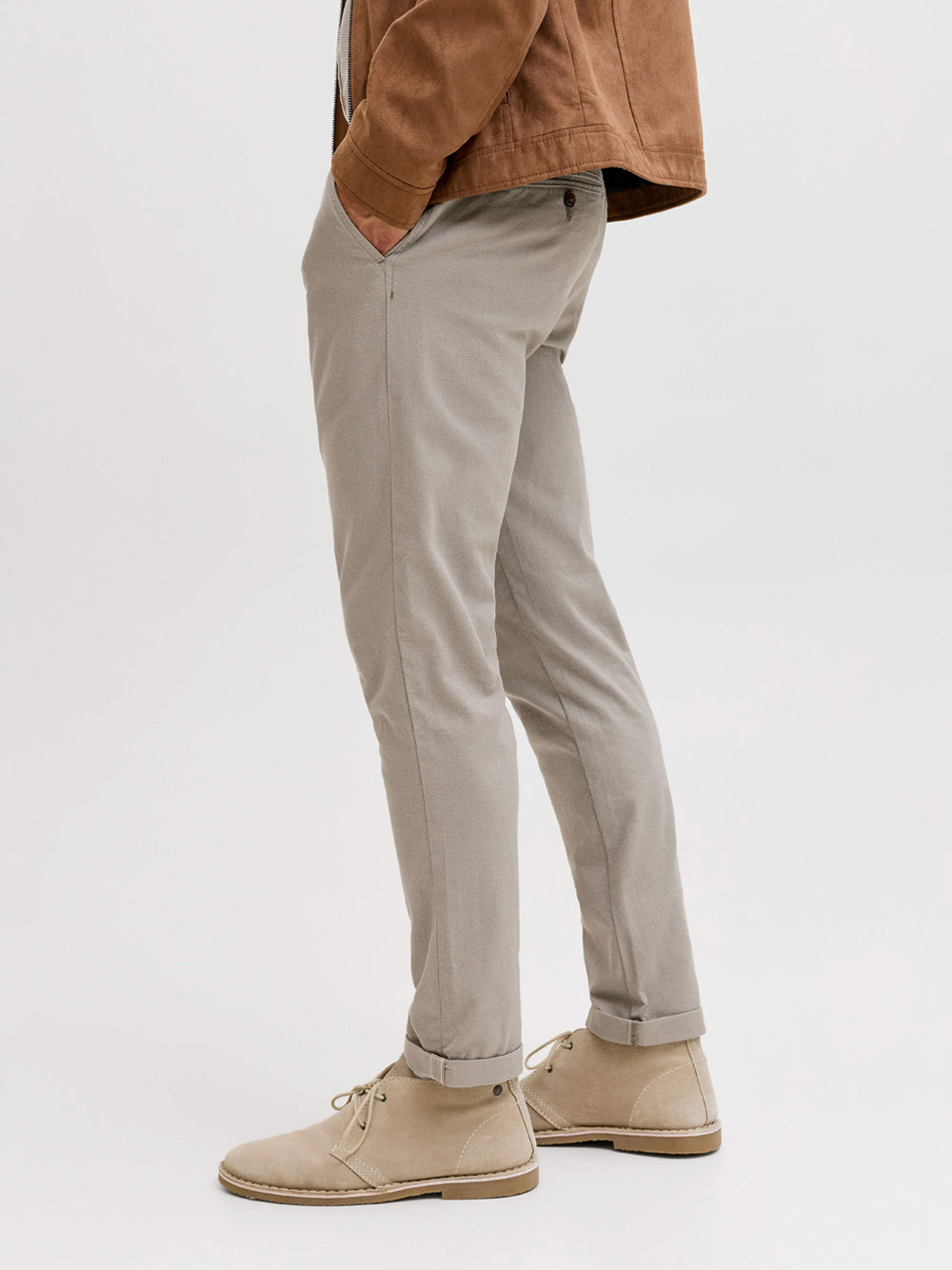 Pantalone Chino Jack e Jones Marco Fury da Uomo - Grigio