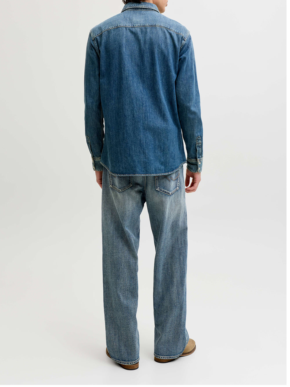 Jeans Baggy Jack e Jones Alex Jginal da Uomo - Denim