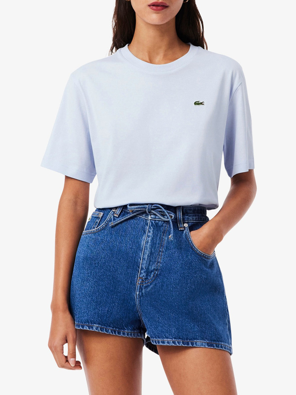 T-shirt Lacoste da Donna - Celeste