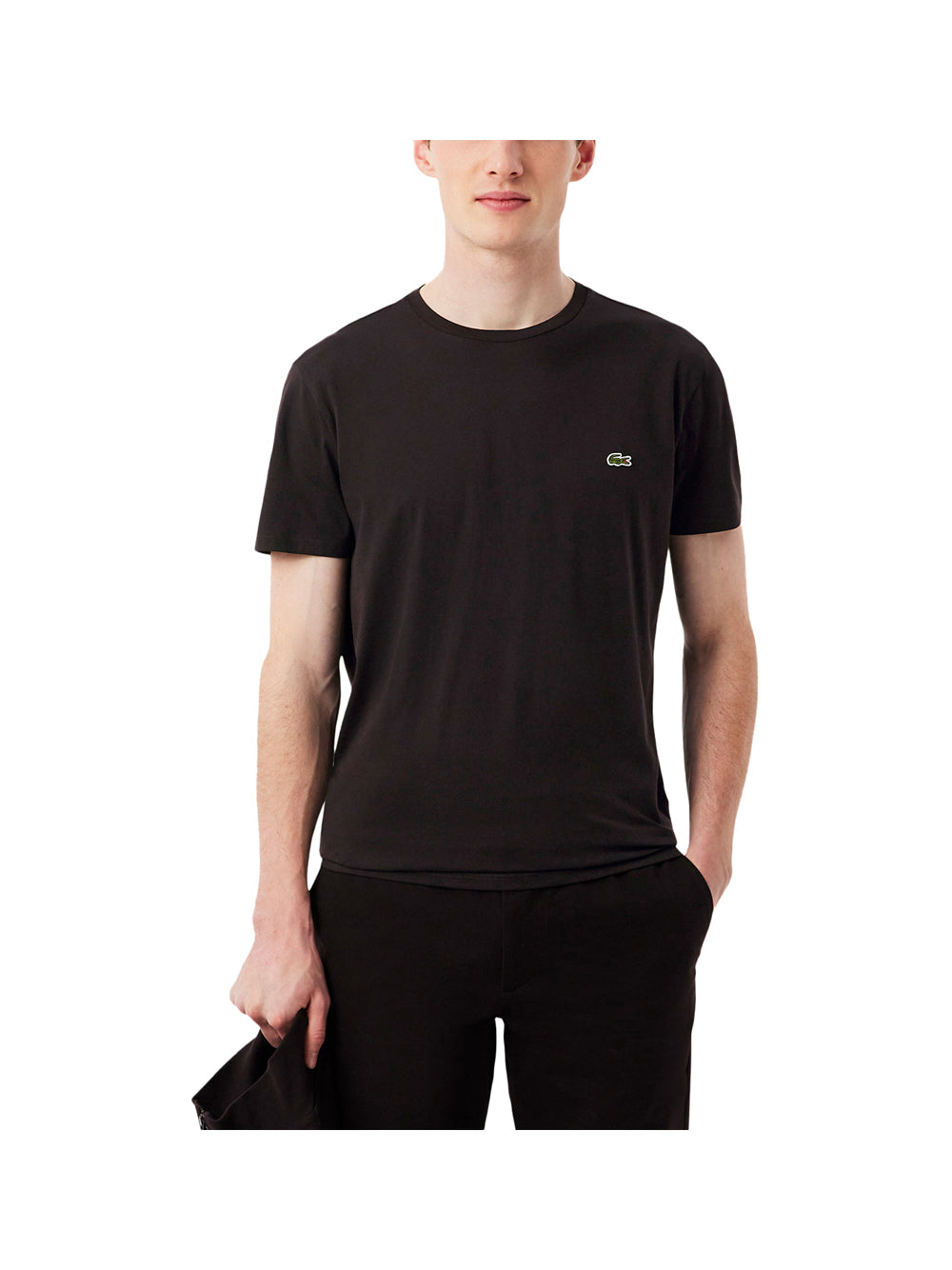 Lacoste T-shirt Uomo Mod. TH6709 PIMA 3LA Moro Marrone