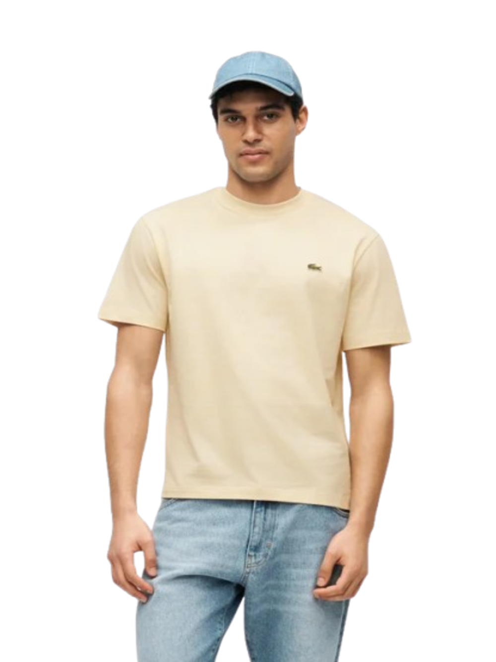 Lacoste T-shirt Uomo Mod. TH7318 056 Panna Avorio
