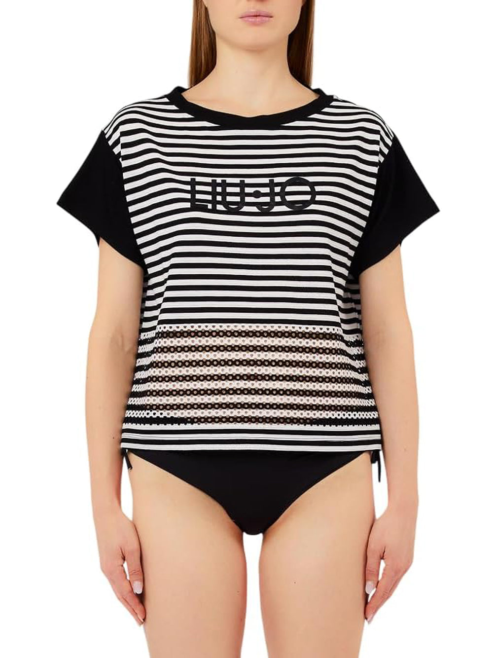 Liu Jo Liu Jo T-shirt Donna Mod. VA6039 J3908 09096 Riga Multicolore