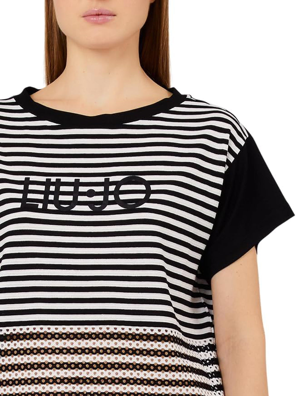 Liu Jo Liu Jo T-shirt Donna Mod. VA6039 J3908 09096 Riga Multicolore