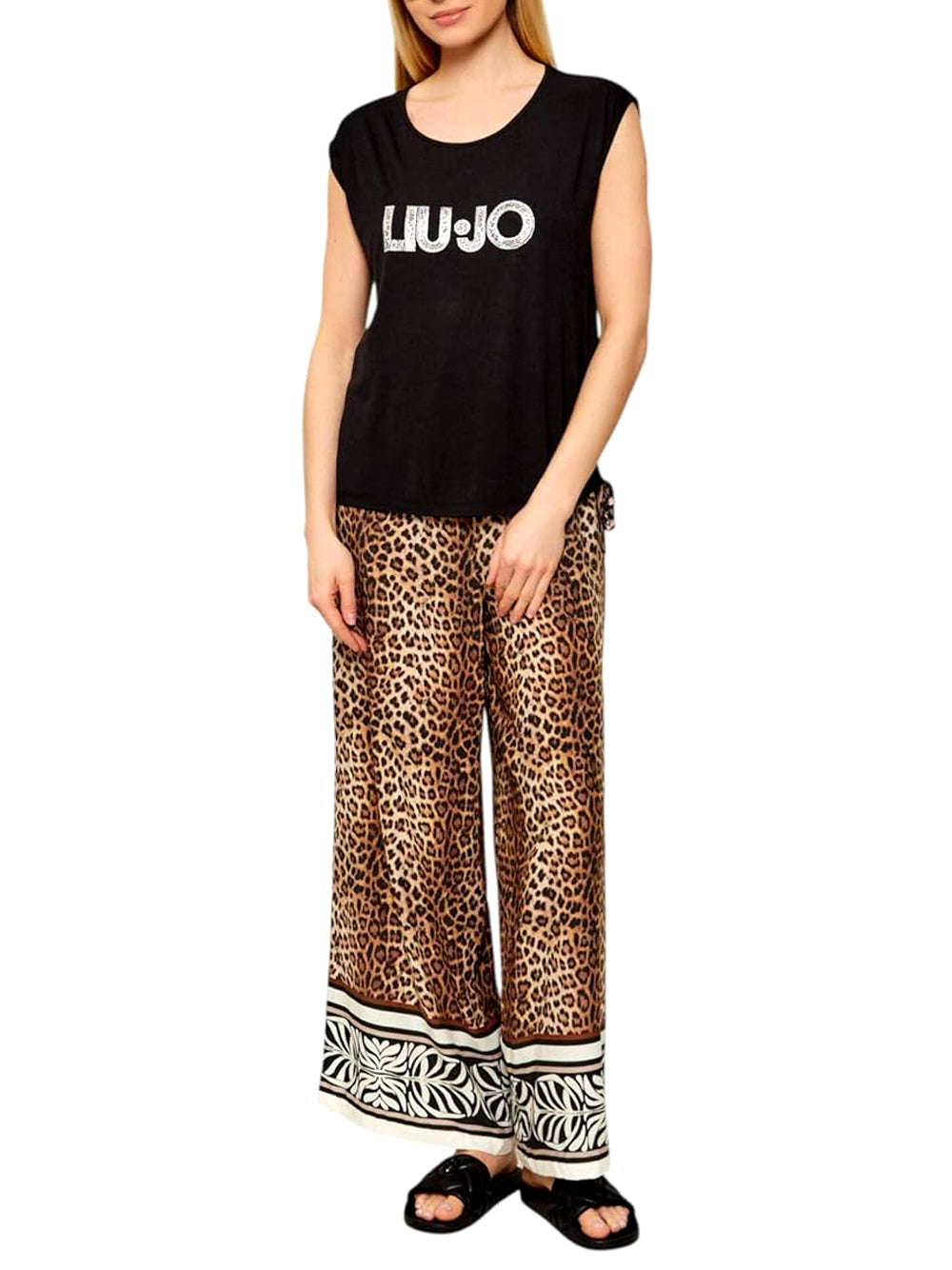 Liu Jo Liu Jo T-shirt Donna Mod. VA6047 JS360 Y9908 Nero