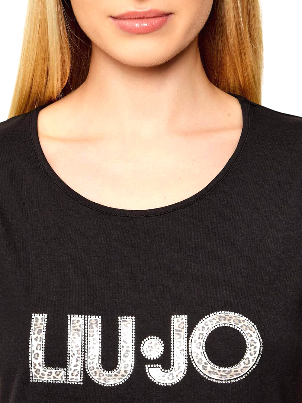 Liu Jo Liu Jo T-shirt Donna Mod. VA6047 JS360 Y9908 Nero