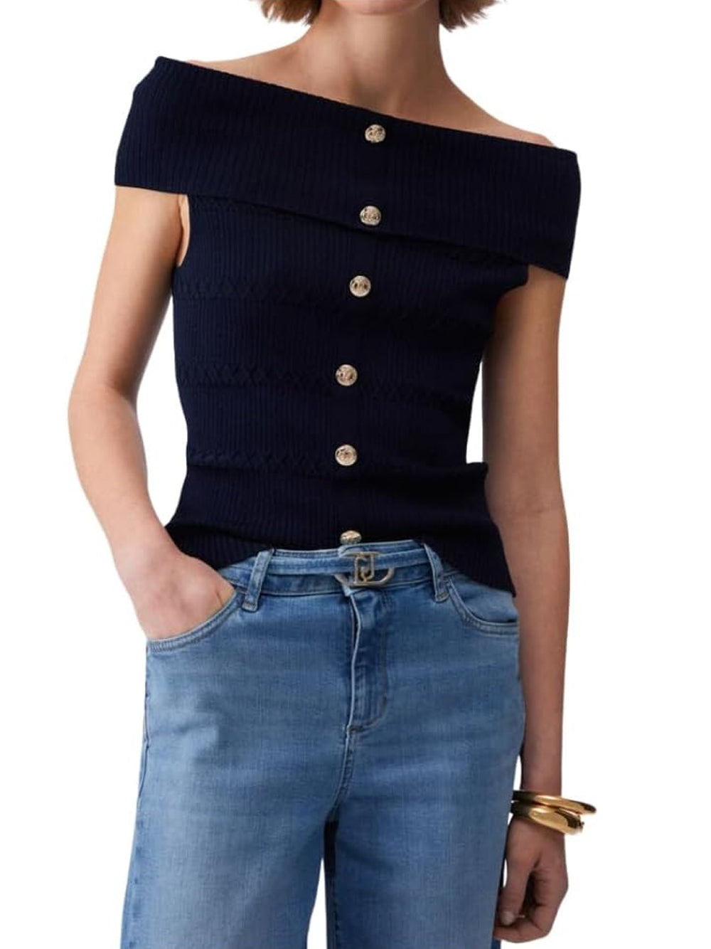 Liu Jo Liu Jo Maglia Donna Mod. CA6217 MS55N 22222 Nero