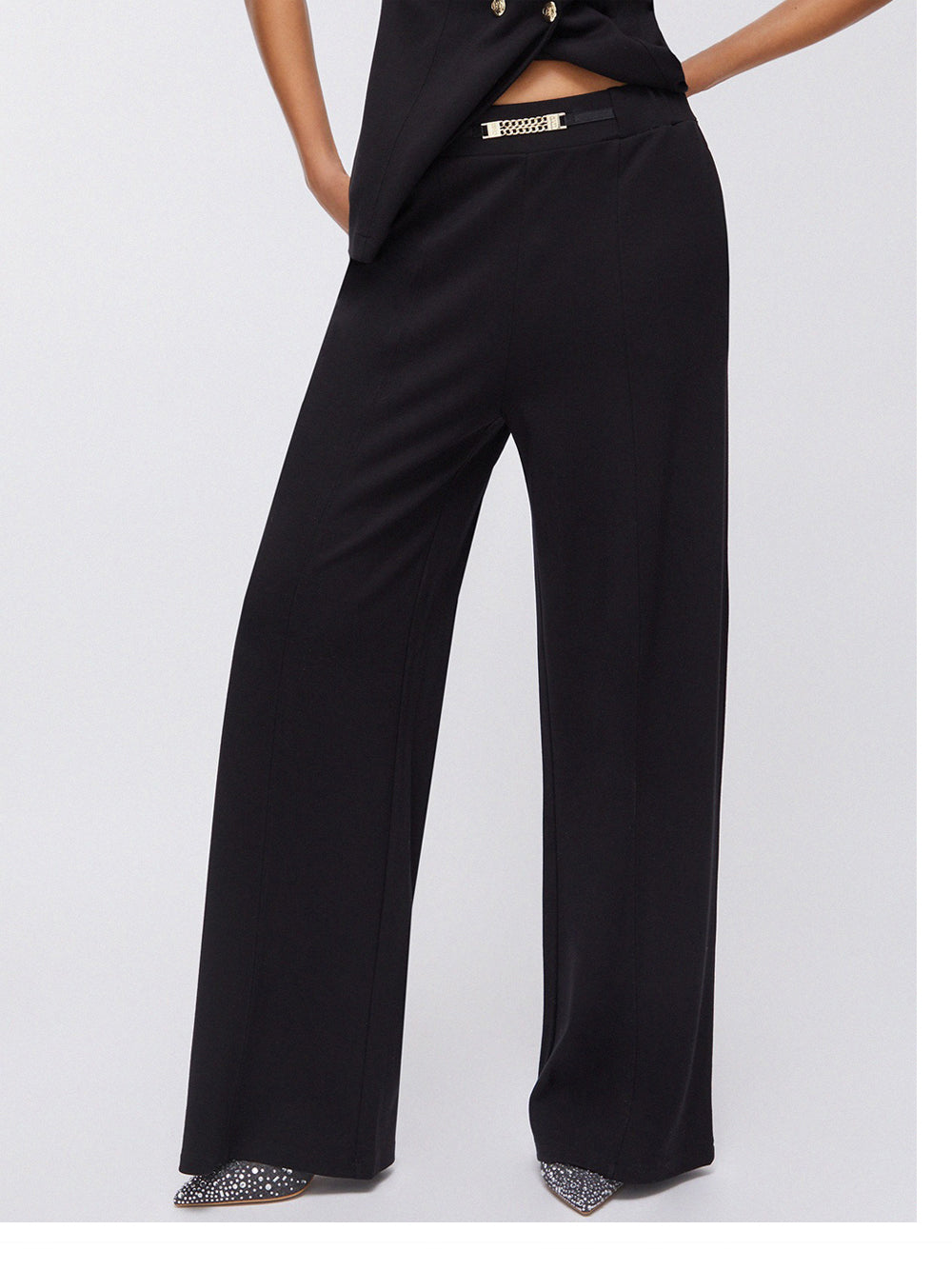 Pantalone Palazzo Liu Jo da Donna - Nero