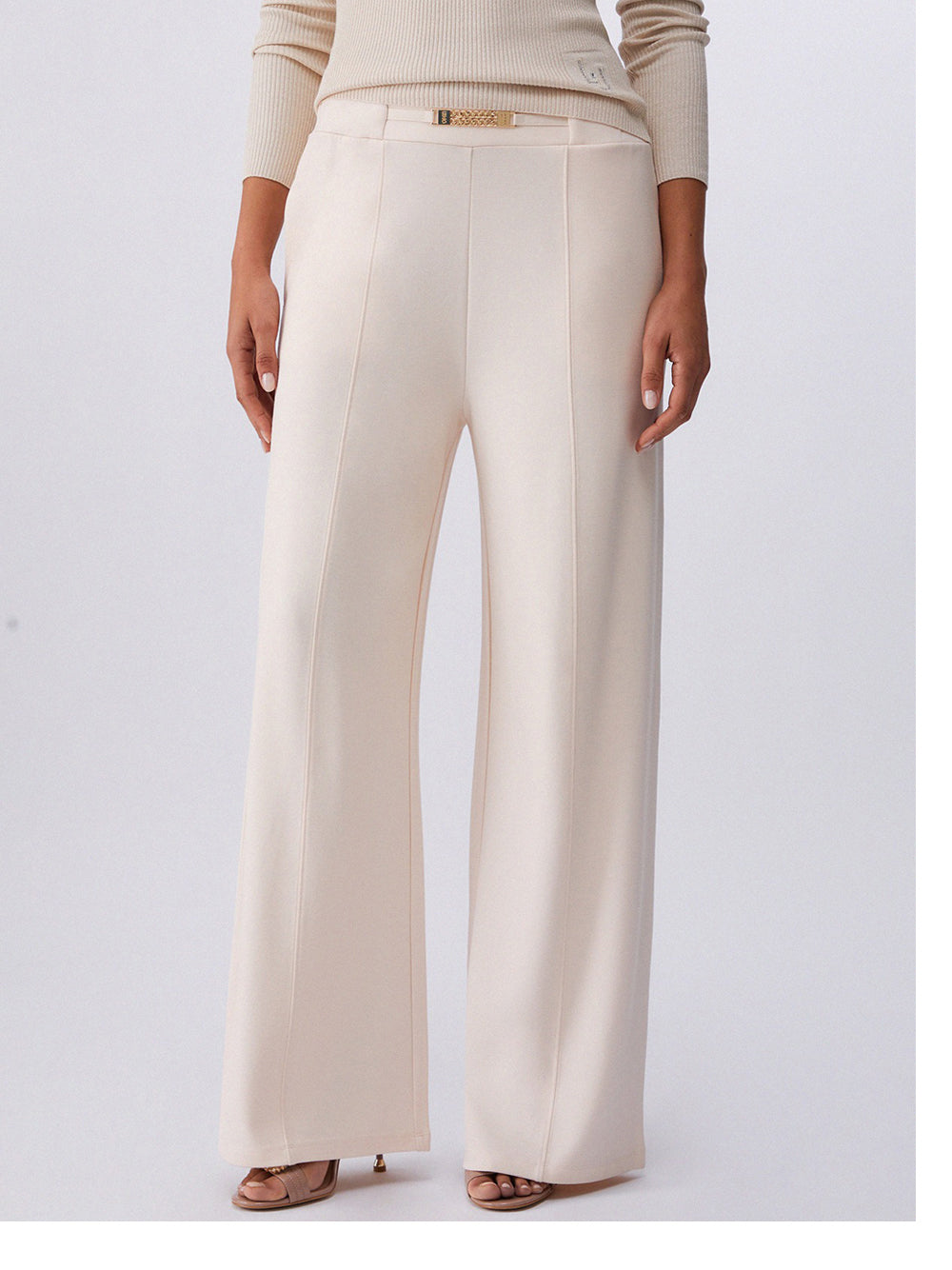 Pantalone Palazzo Liu Jo da Donna - Avorio