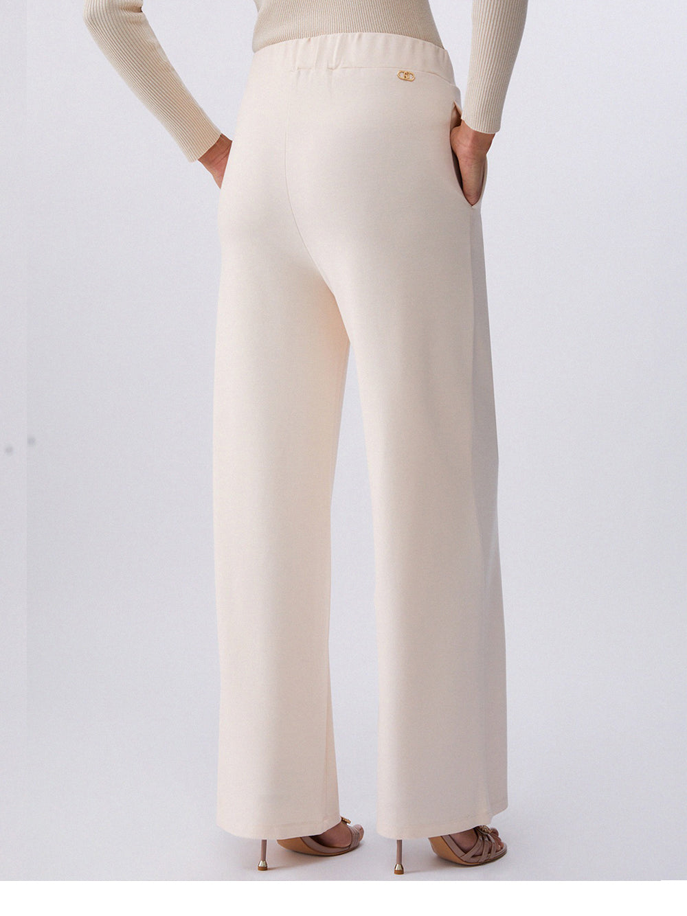 Pantalone Palazzo Liu Jo da Donna - Avorio
