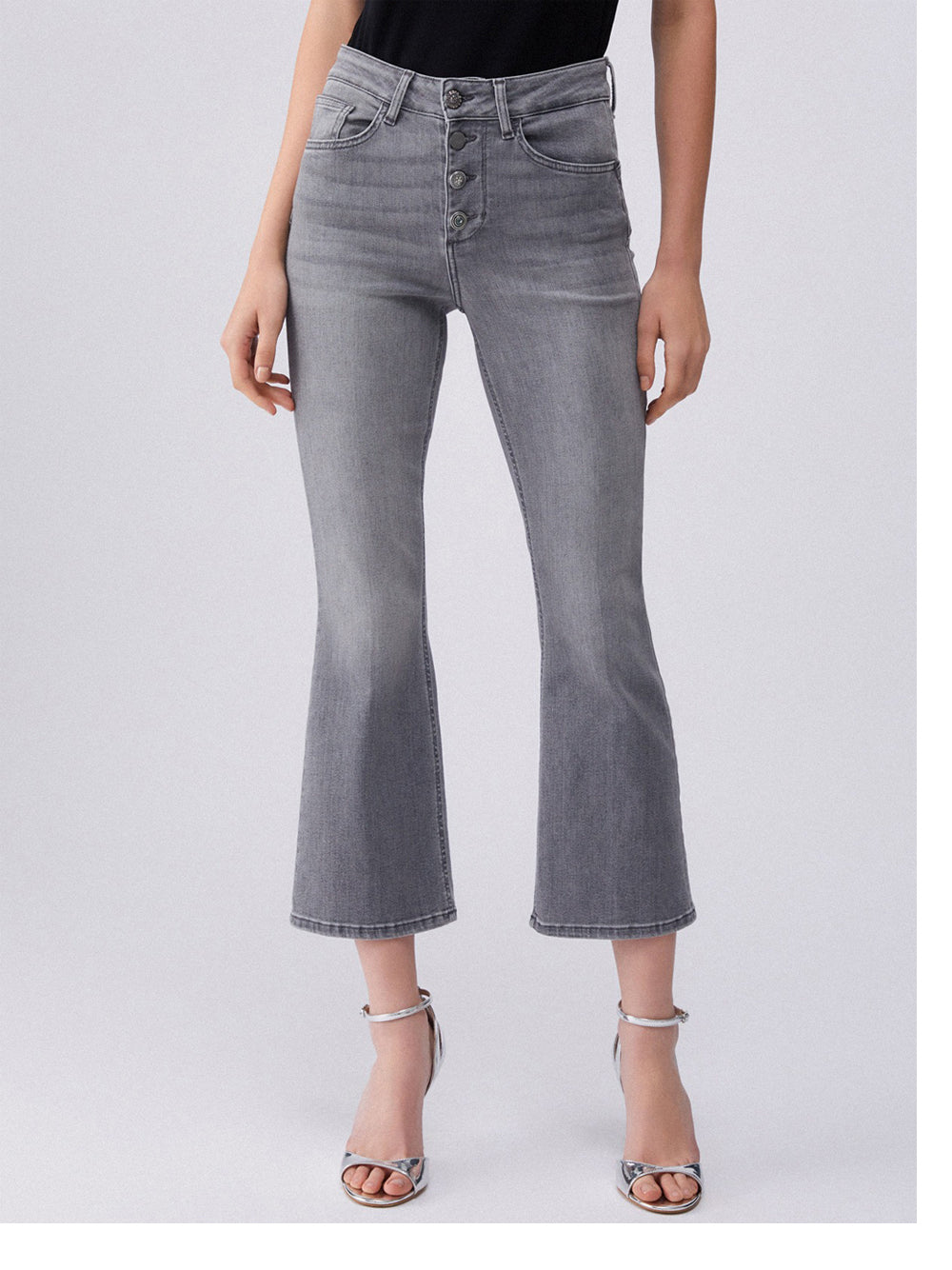 Jeans Bootcut Liu Jo da Donna - Grigio