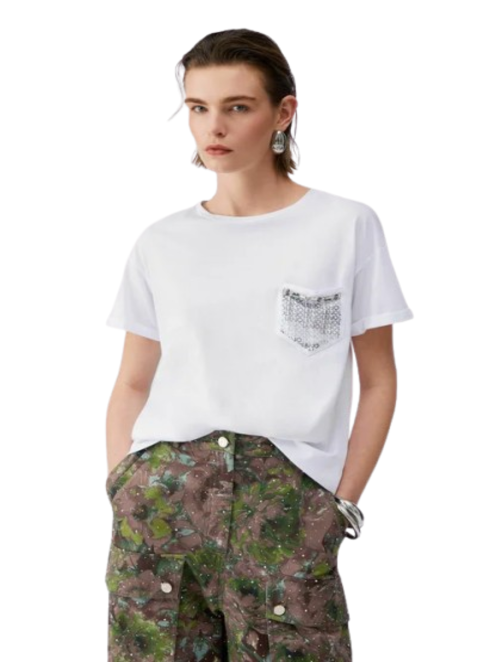 Liu Jo Liu Jo white T-shirt Donna Mod. WA6372 JS923 P9444 Bianco