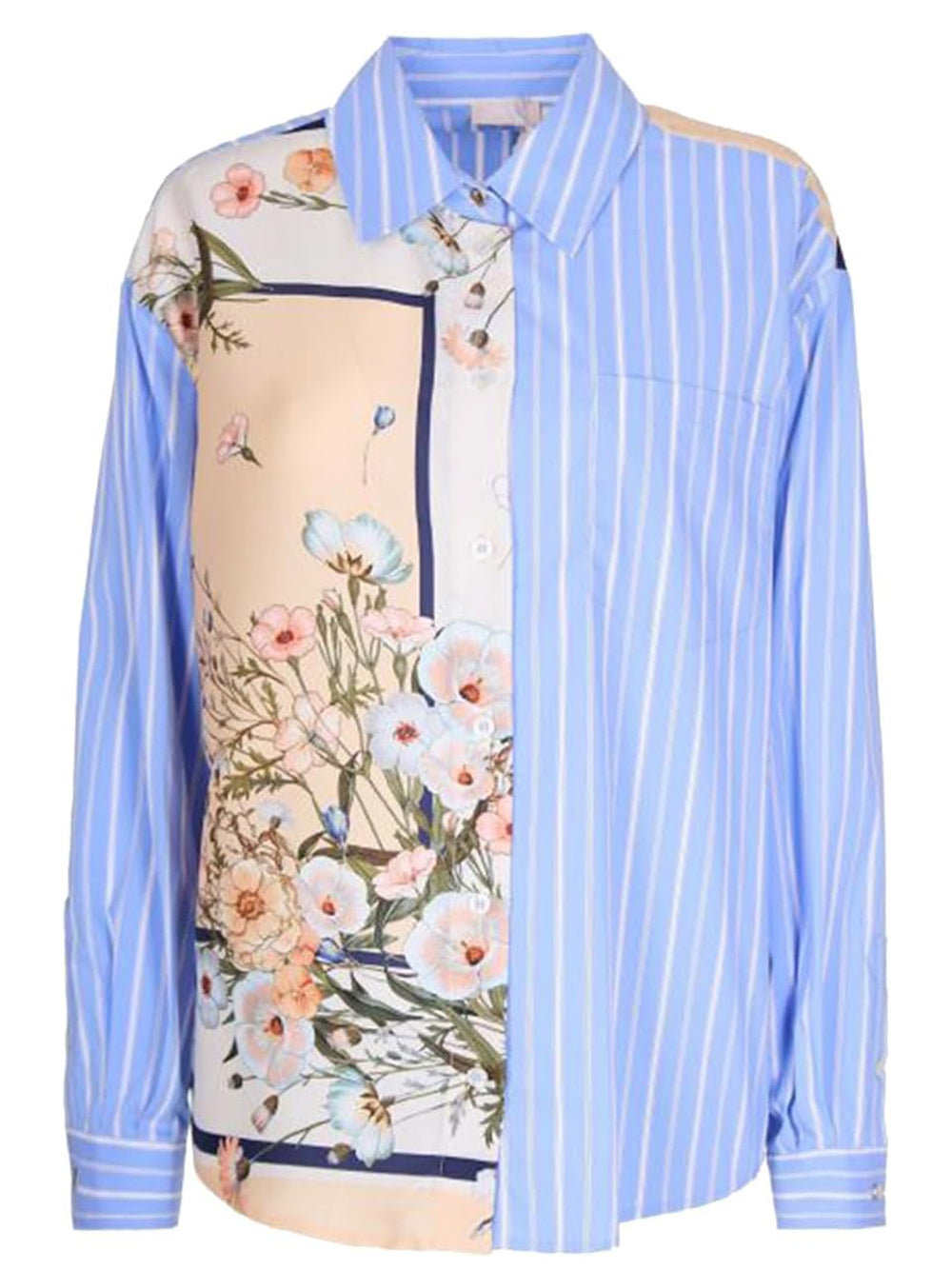 Liu Jo Liu Jo white Camicia Manica Lunga Donna Mod. WA6383 T2555 P9547 Fantasia Multicolore
