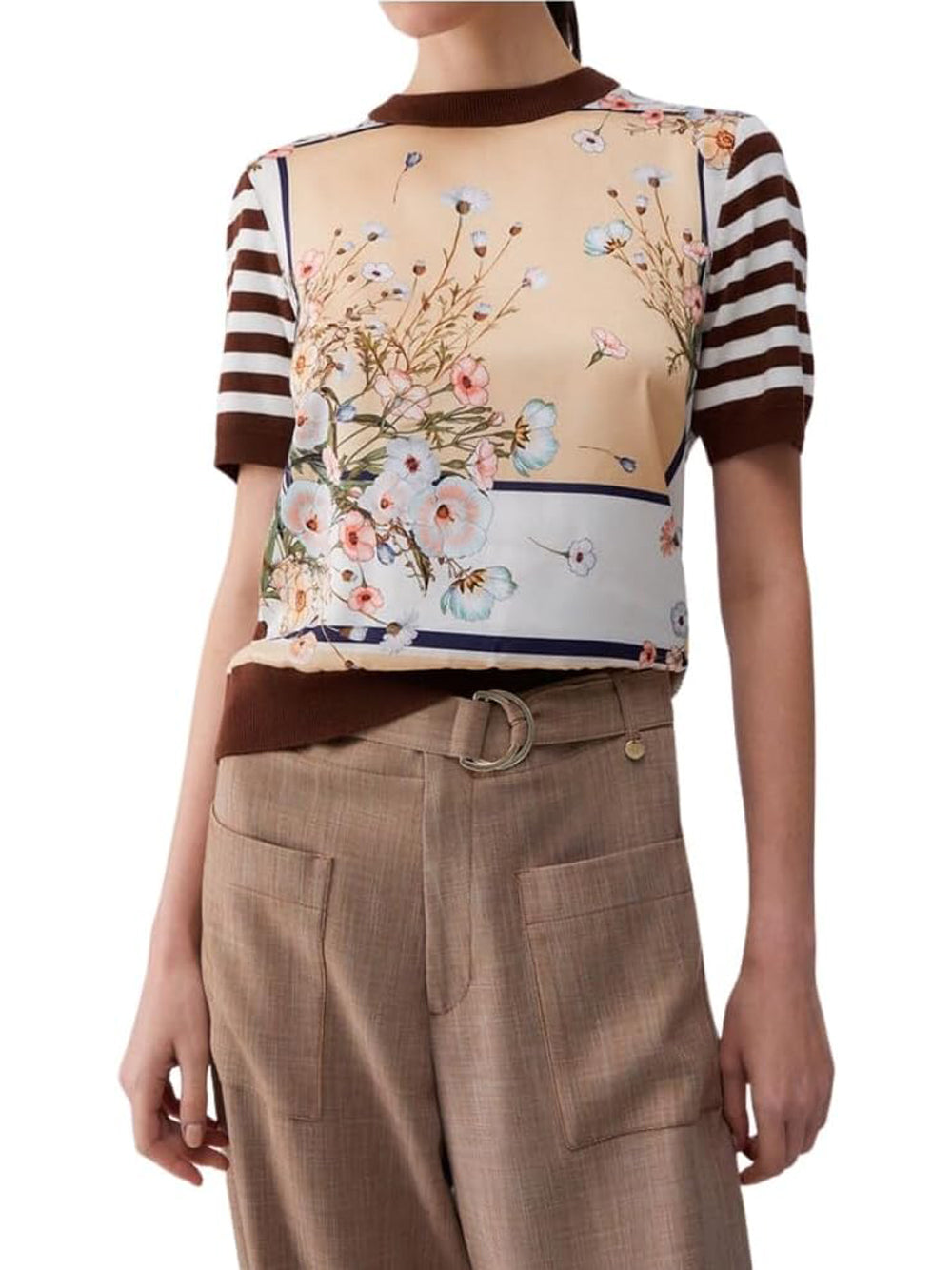 Liu Jo Liu Jo white T-shirt Donna Mod. WA6386 MS49I P9245 Fantasia Multicolore