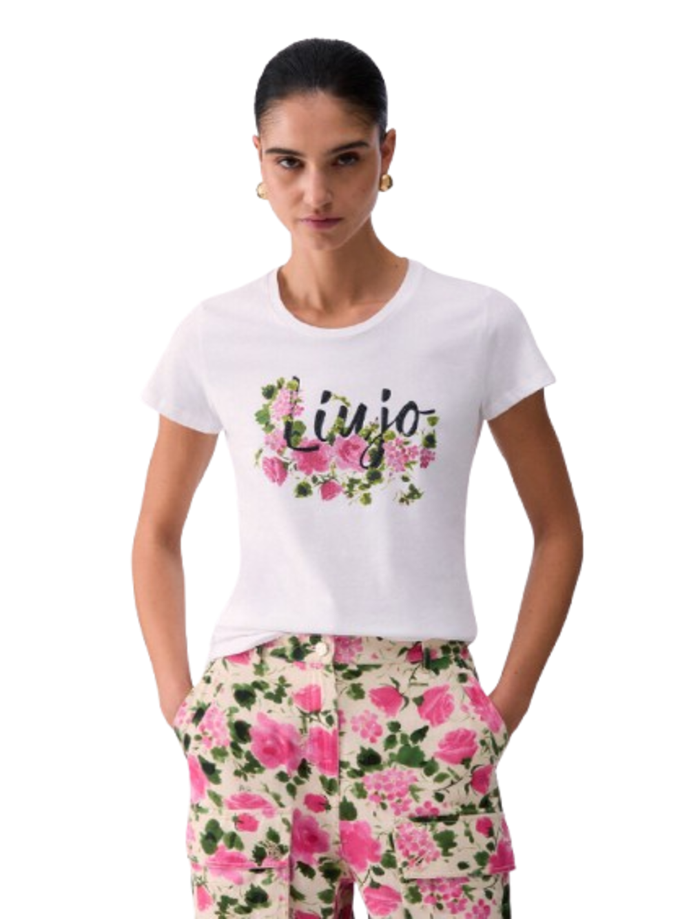 Liu Jo Liu Jo white T-shirt Donna Mod. WA6493 JS923 P9603 Bianco