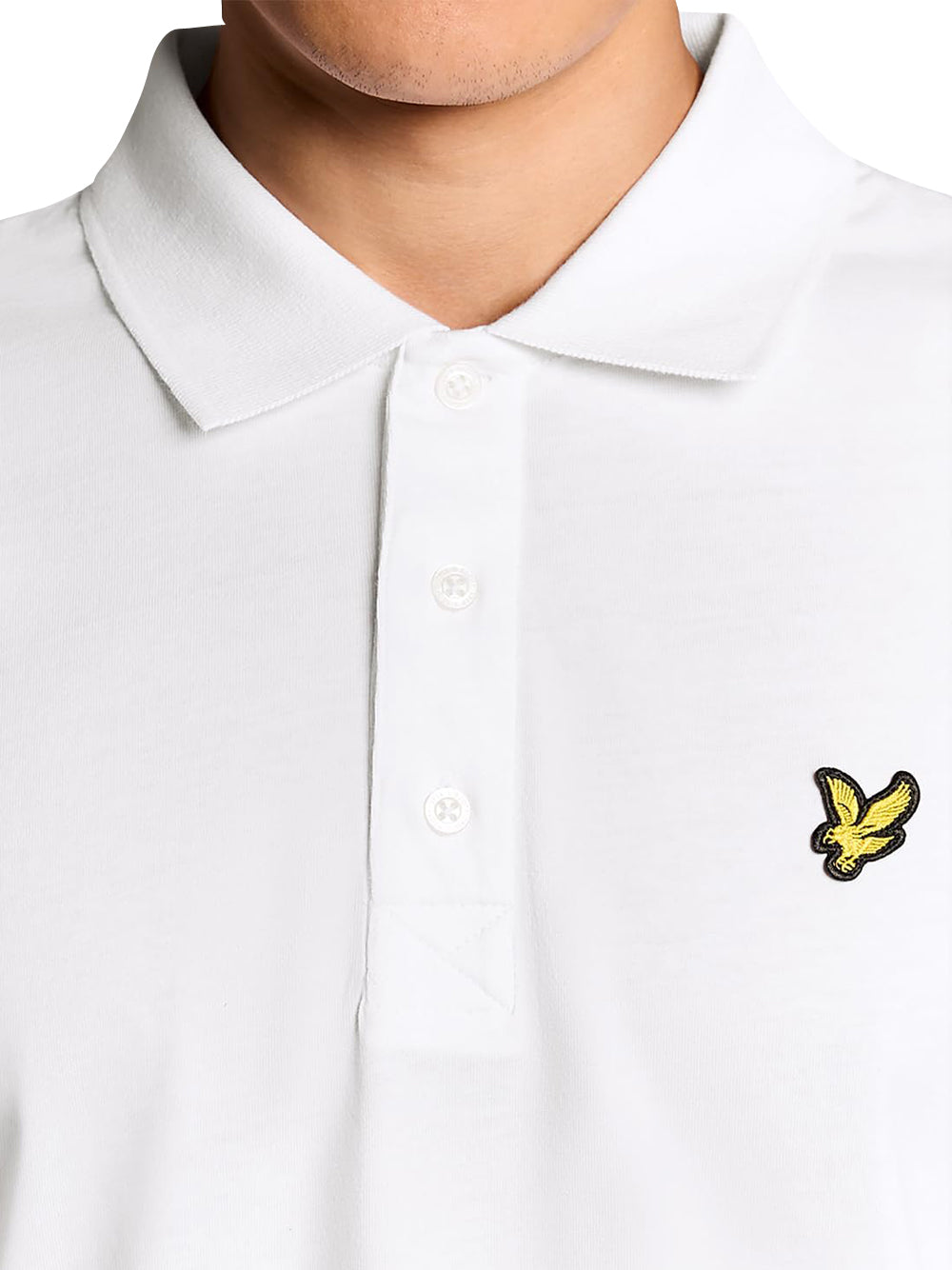 Lyle & Scott Polo Manica corta Uomo Mod. SP1890V JEARSY 626 Bianco
