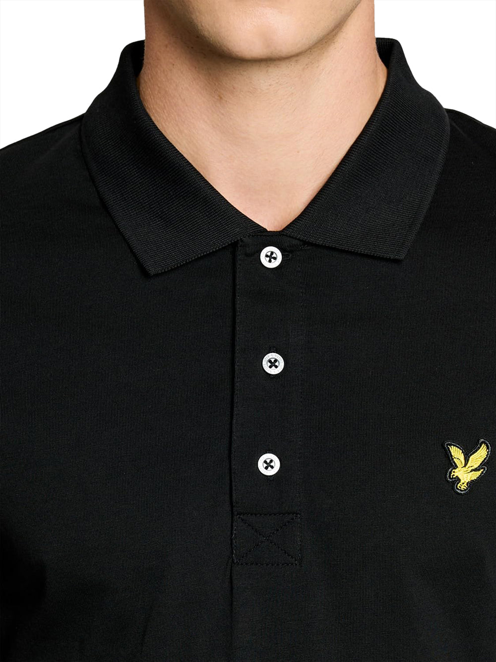 Lyle & Scott Polo Manica Corta Uomo Mod. SP1890V JEARSY Z865 Nero