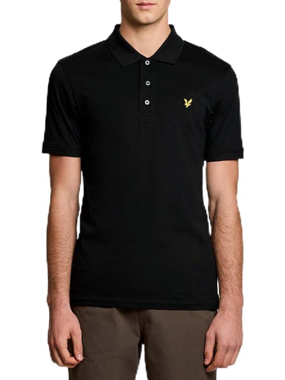 Lyle & Scott Polo Manica Corta Uomo Mod. SP1890V JEARSY Z865 Nero