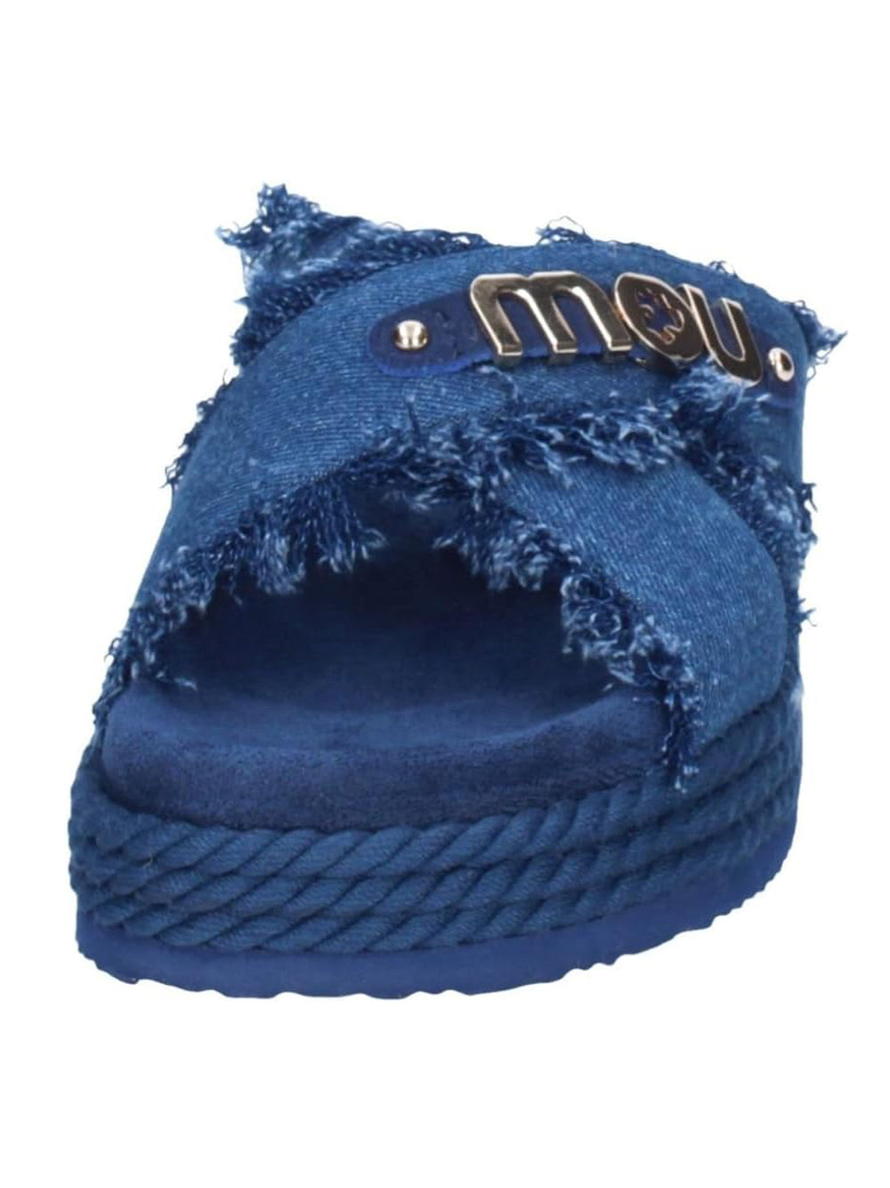 Mou Ciabatta Donna Mod. SW451004K CRISS-CROSS DENIM DENIM Blu