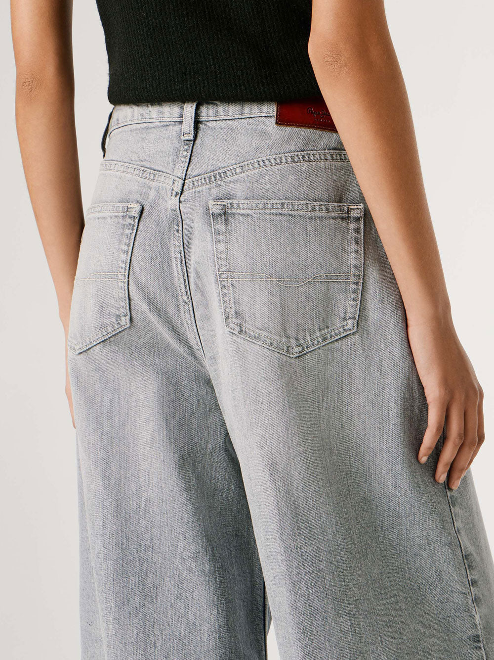 Jeans Wide Pepe Jeans Jaimy da Donna - Grigio