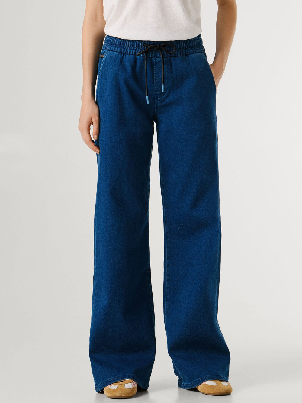 Pantalone Jogger Pepe Jeans Eva da Donna - Denim