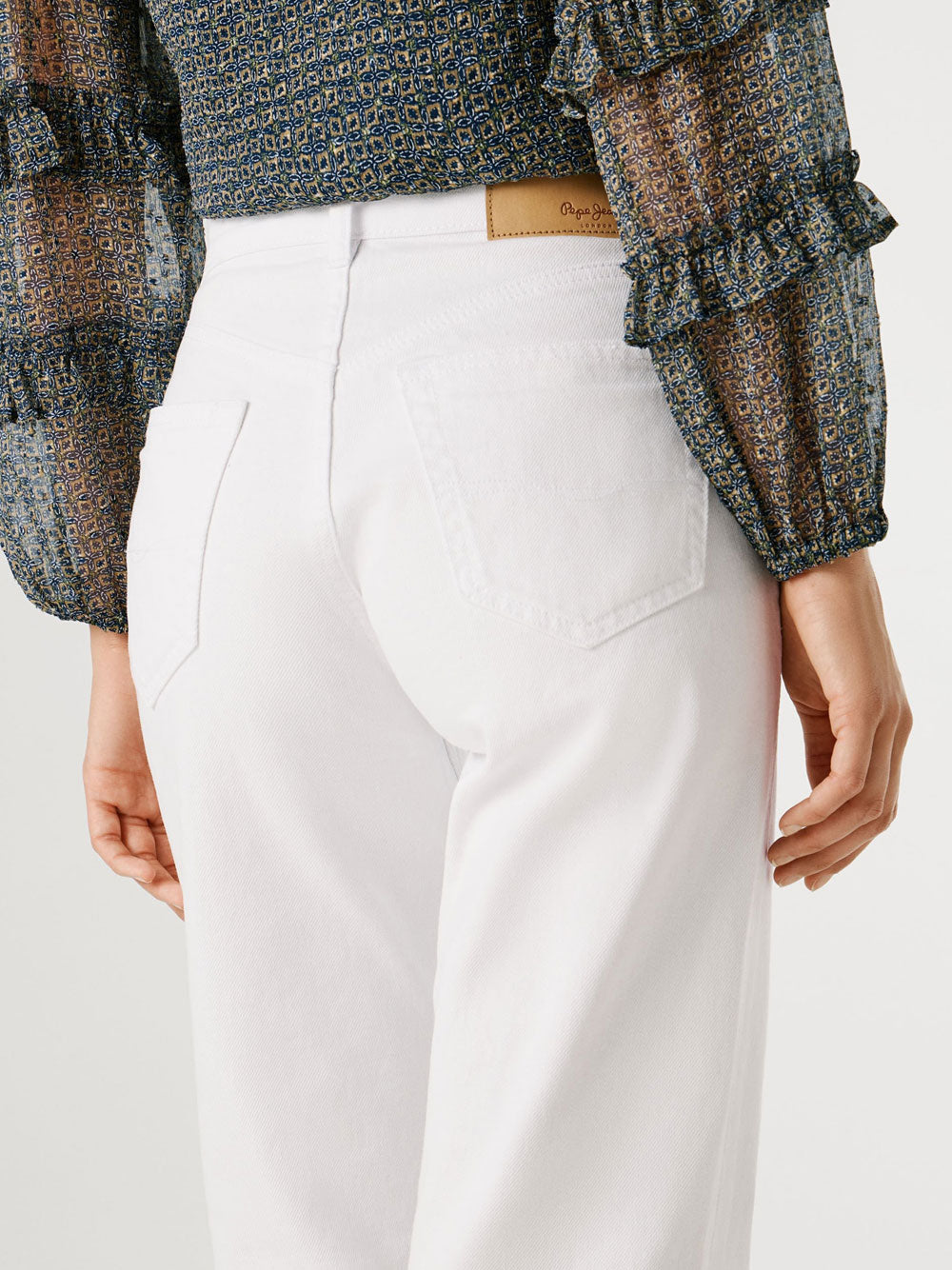 Jeans Straight Pepe Jeans Robyn da Donna - Bianco