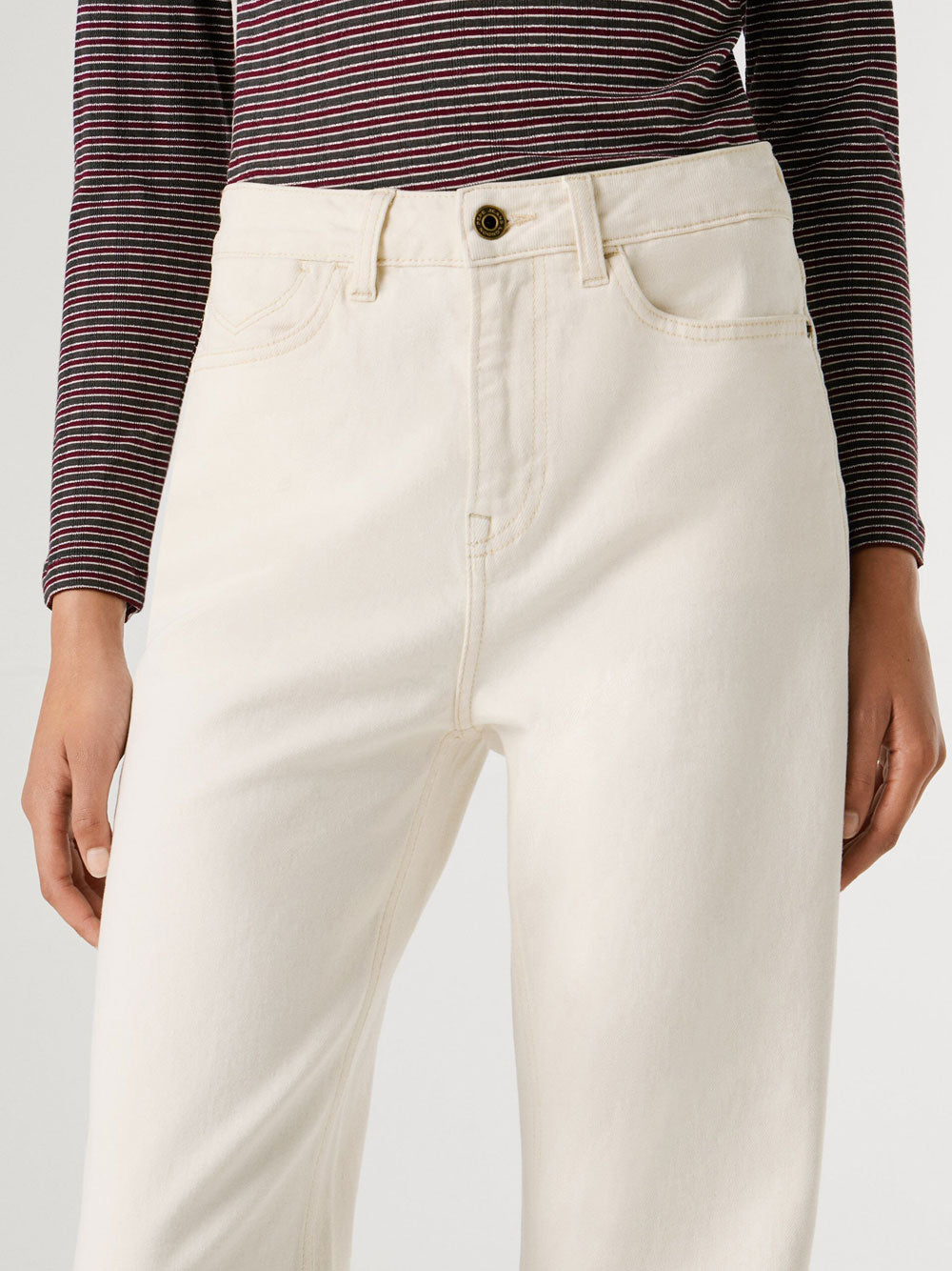 Jeans a Zampa Pepe Jeans Willa da Donna - Bianco
