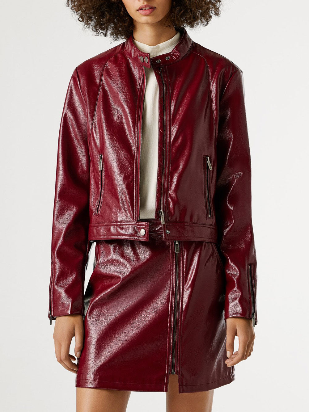 Giubbino Pepe Jeans Ruby da Donna - Bordeaux