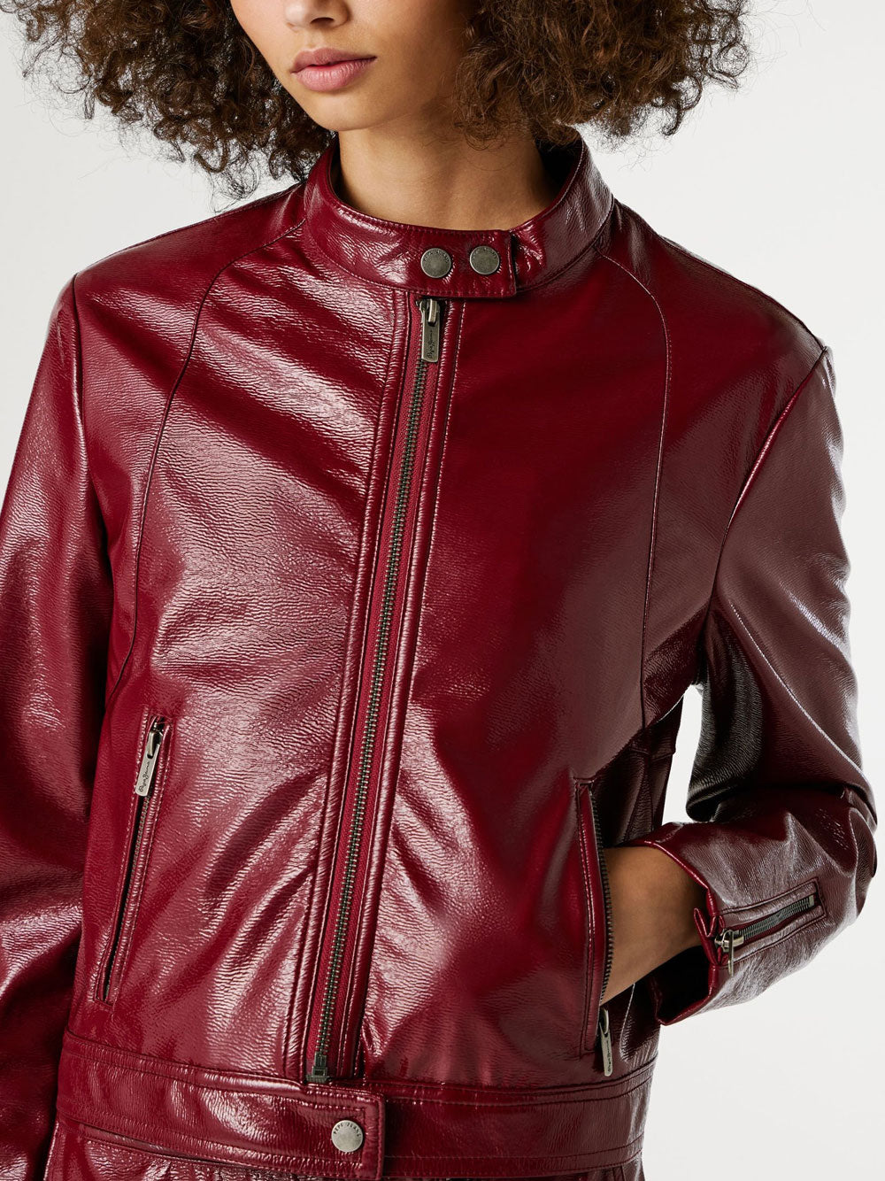Giubbino Pepe Jeans Ruby da Donna - Bordeaux