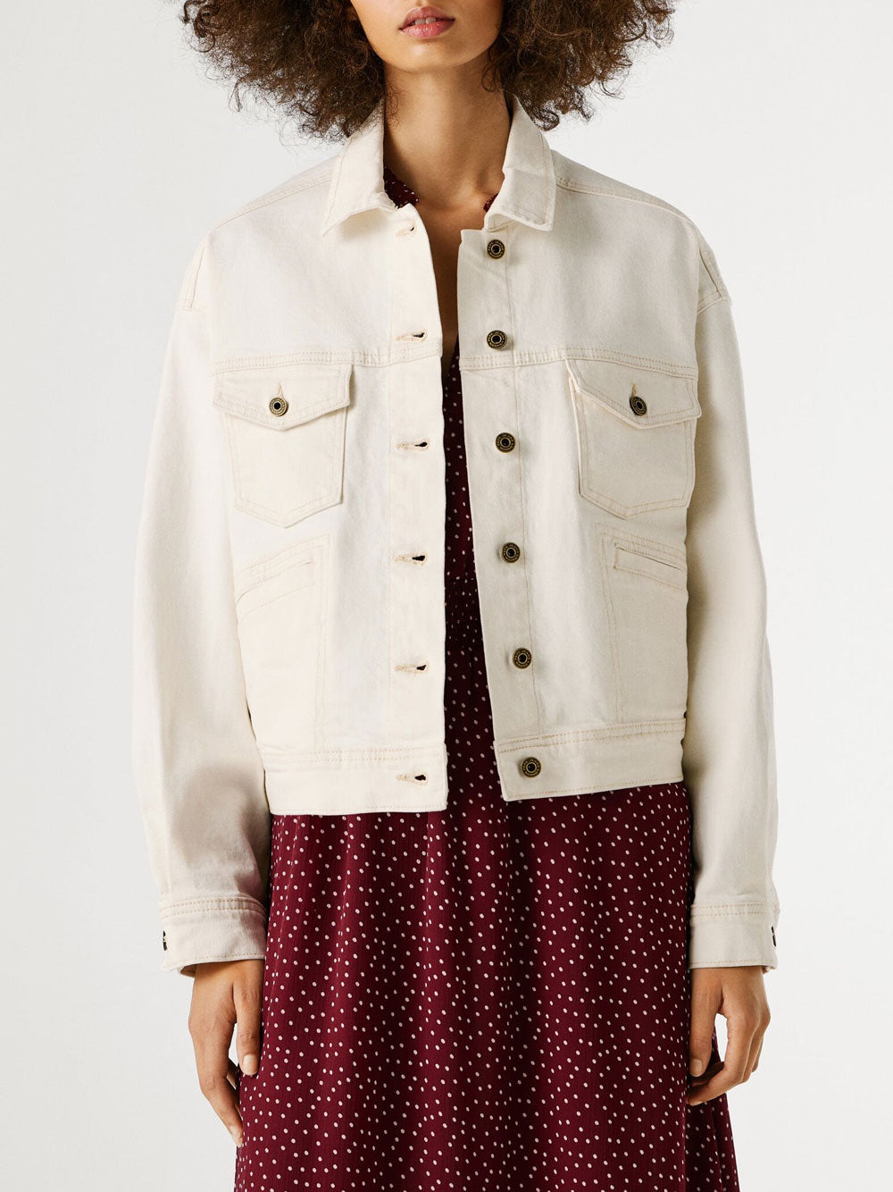 Giubbino Pepe Jeans da Donna - Bianco