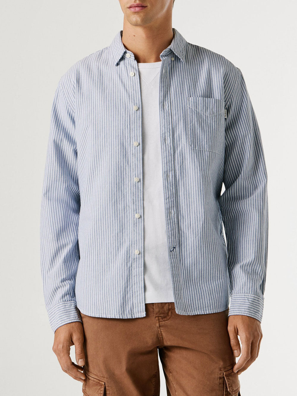 Camicia Casual Pepe Jeans Prescot da Uomo - Blu