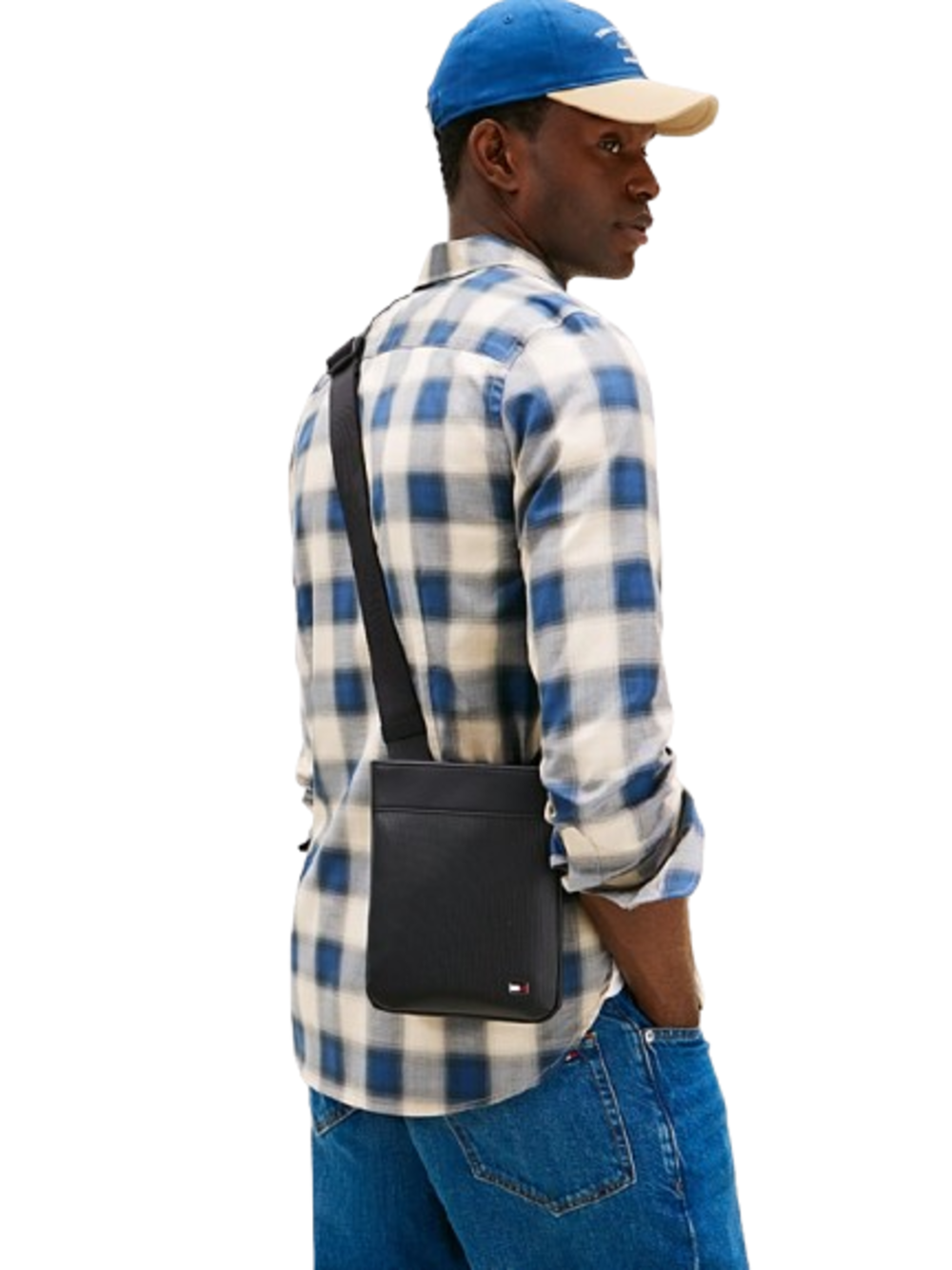 Tommy Hilfiger Borsa a Tracolla Uomo Mod. AM0AM14014 BDS Nero