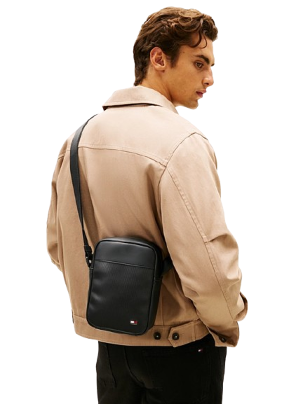 Tommy Hilfiger Borsa a Tracolla Uomo Mod. AM0AM14015 BDS Nero