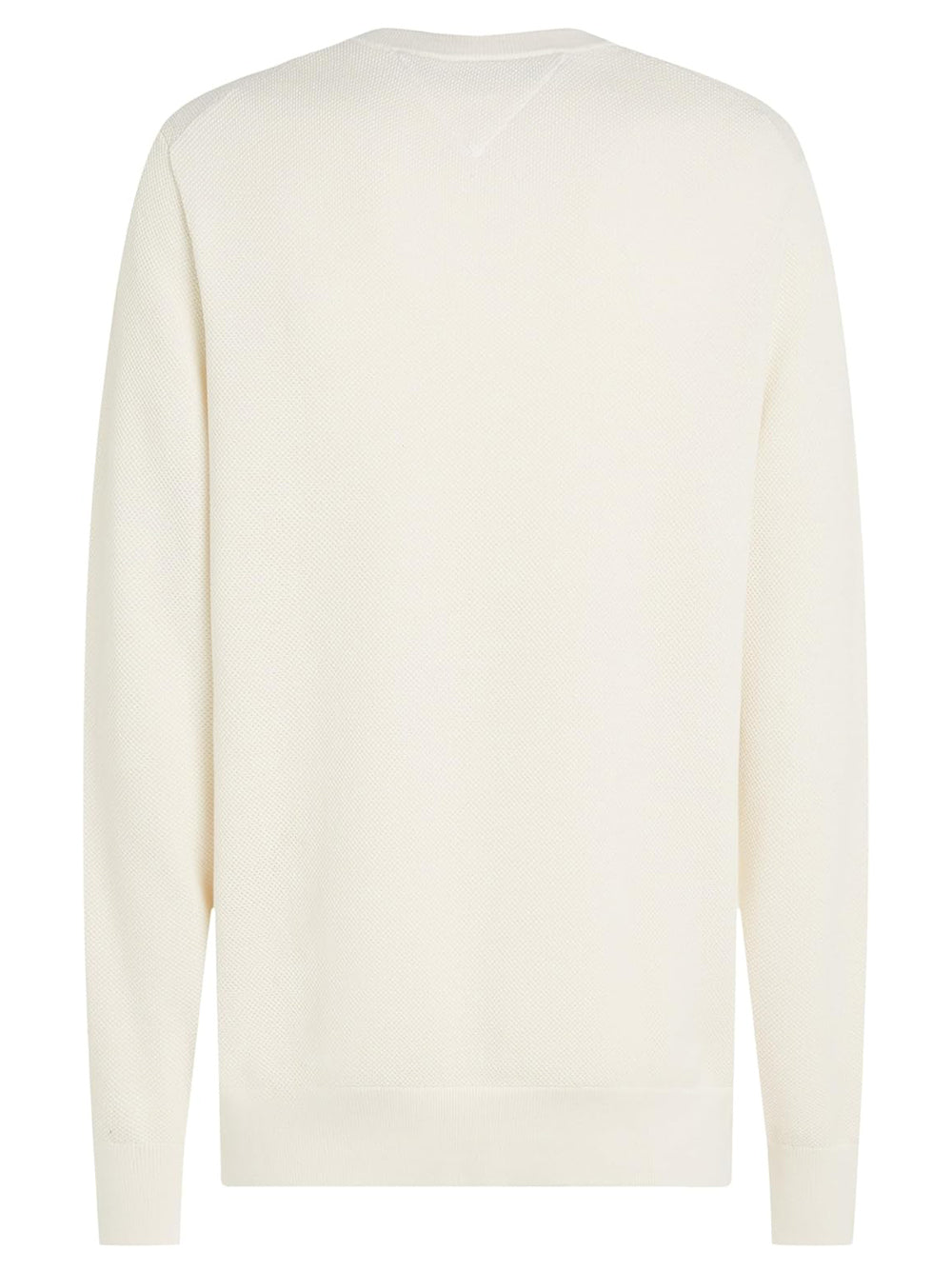 Tommy Hilfiger Maglione Girocollo Uomo Mod. MW0MW36347 ZOO Latte Bianco