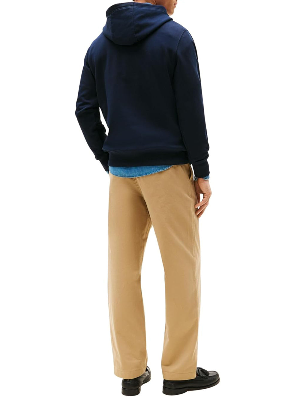 Tommy Hilfiger Felpa cappuccio Uomo Mod. MW0MW37235 DW5 Blu