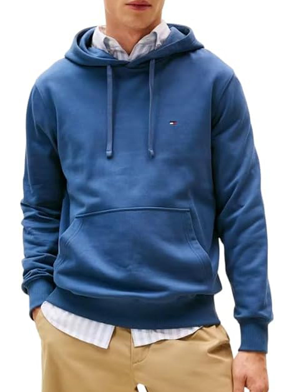Tommy Hilfiger Felpa cappuccio Uomo Mod. MW0MW37235 L01 Verde
