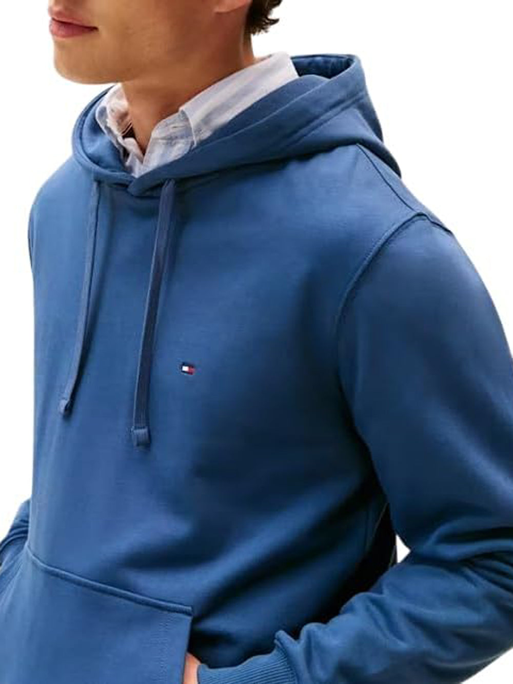 Tommy Hilfiger Felpa cappuccio Uomo Mod. MW0MW37235 L01 Verde